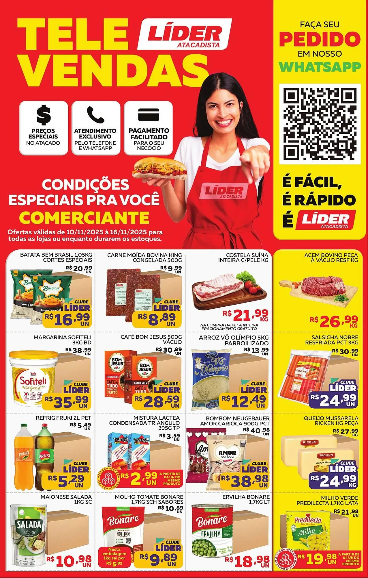 Encarte de Encarte Lider Atacadista 10 de novembro até 16 de novembro 2025 - Pagina 1