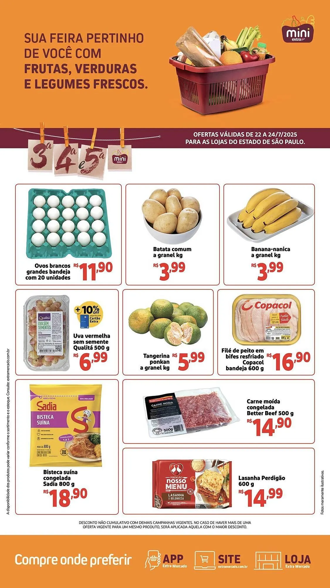 Encarte de Catálogo Mini Extra 22 de julho até 24 de julho 2025 - Pagina 1