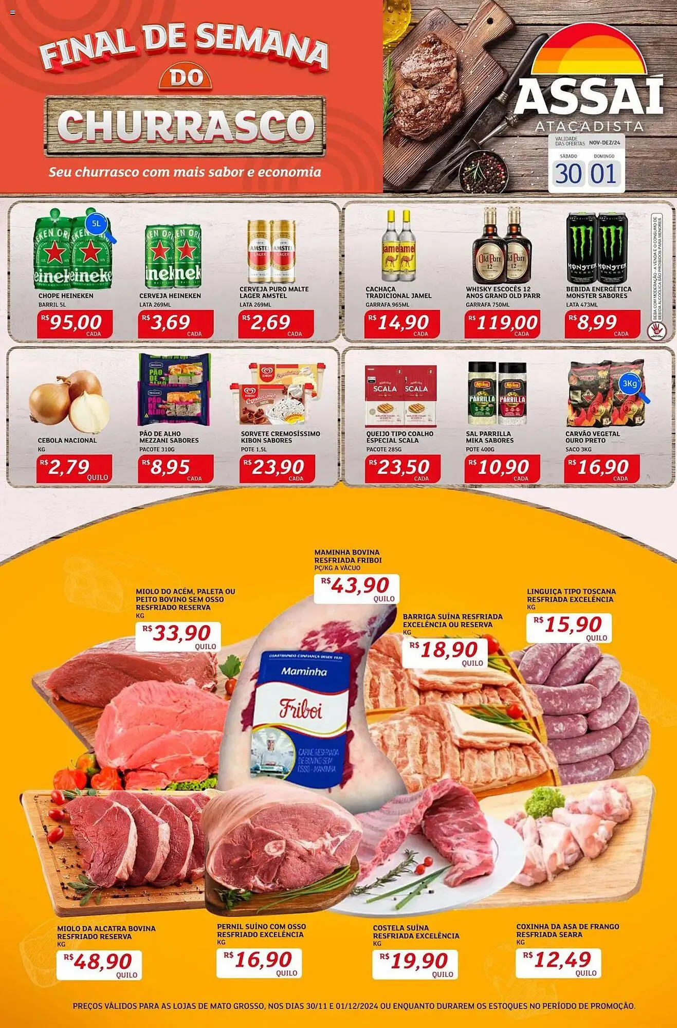 Encarte de Catálogo Assaí Atacadista 30 de novembro até 1 de dezembro 2024 - Pagina 1