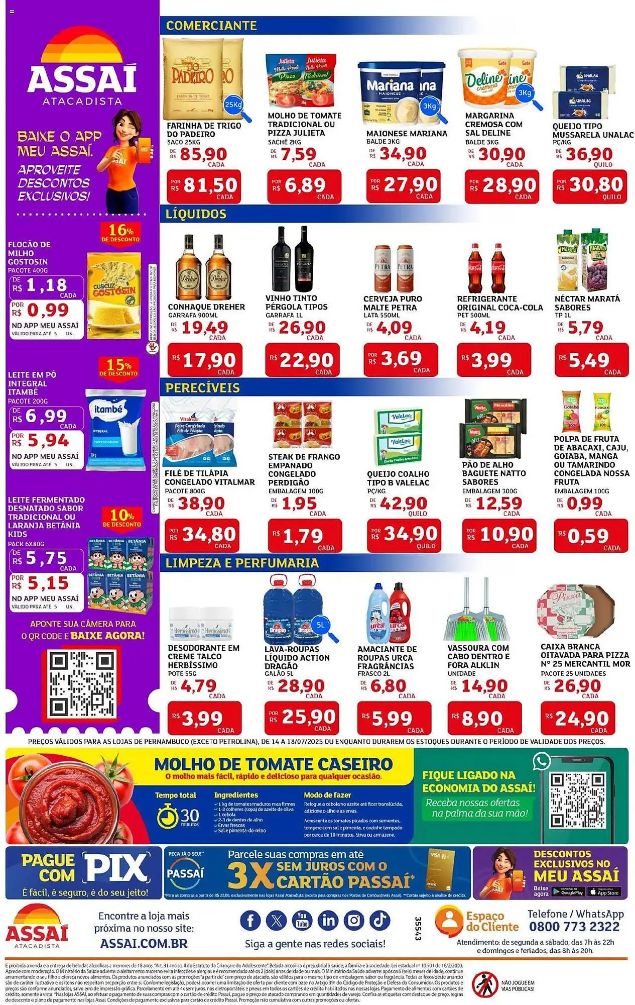 Encarte de Catálogo Assaí Atacadista 14 de julho até 18 de julho 2025 - Pagina 2