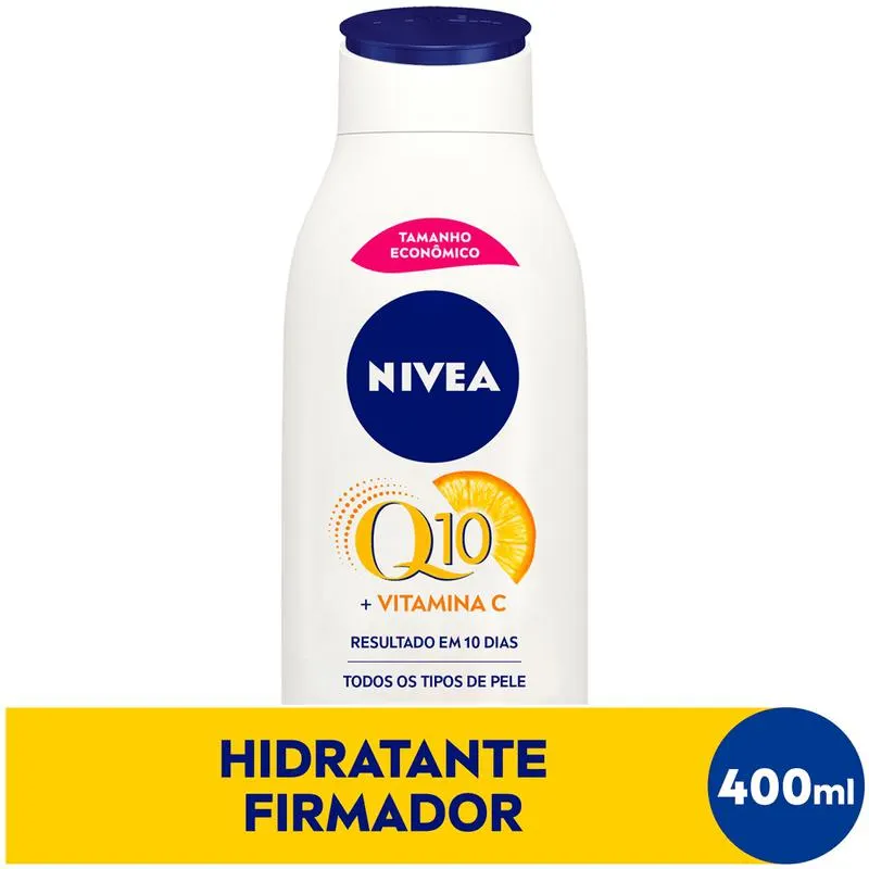 Loção Firmadora Nivea Frasco Q10 + Vitamina C Todos os Tipos de Pele Frasco 400ml