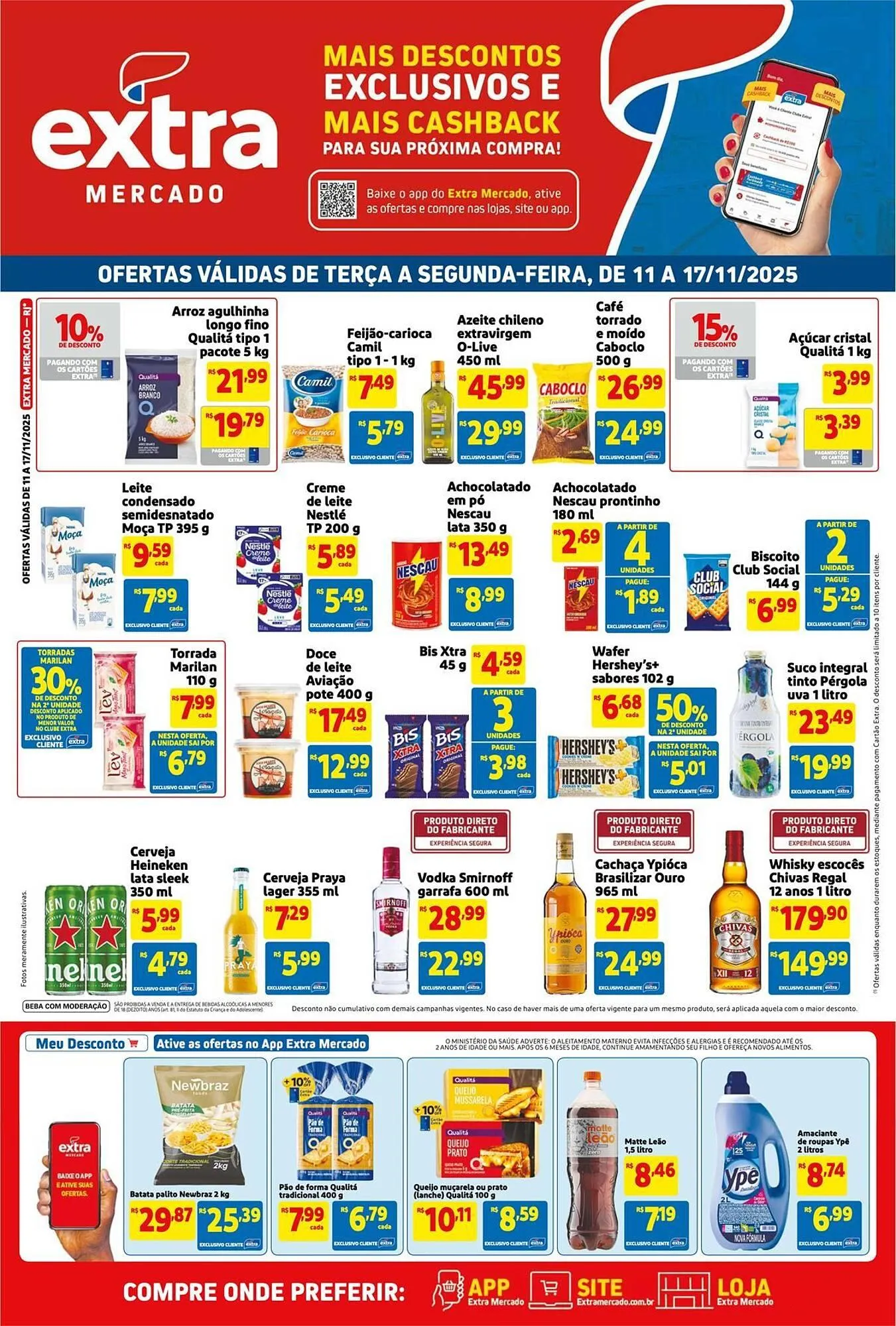 Encarte de Encarte Mercado Extra 11 de novembro até 17 de novembro 2025 - Pagina 1