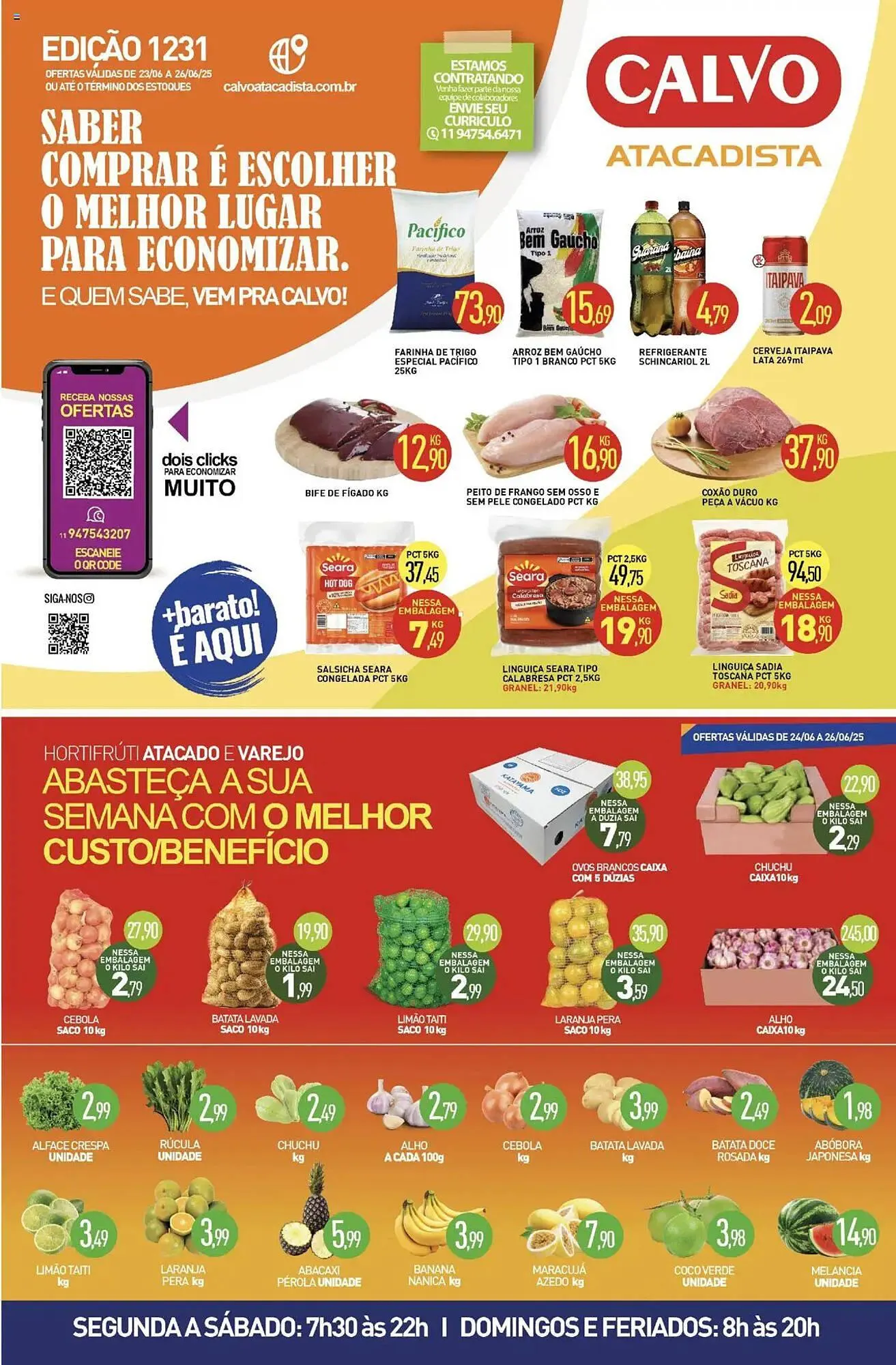 Encarte de Catálogo Calvo Atacadista 23 de junho até 27 de junho 2025 - Pagina 1