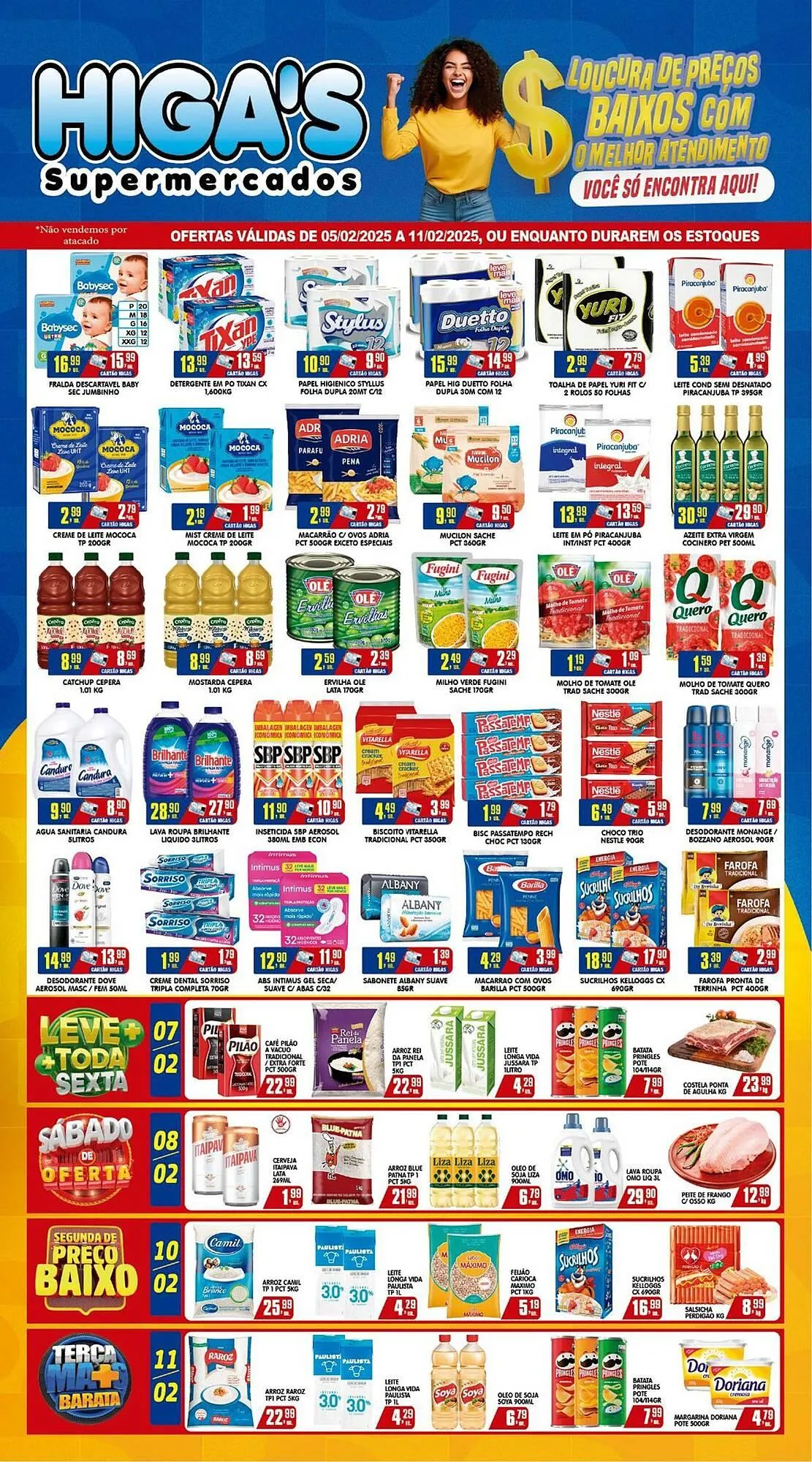 Encarte de Catálogo Higa's Supermercado 5 de fevereiro até 11 de fevereiro 2025 - Pagina 1