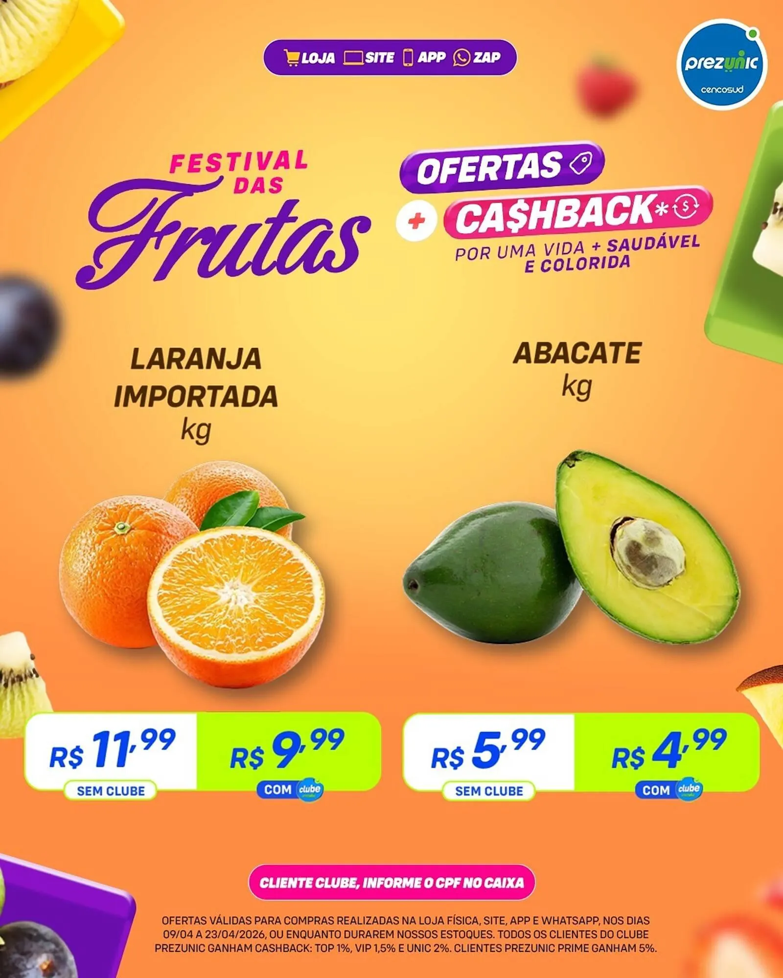 Encarte de Encarte Prezunic 9 de abril até 23 de abril 2026 - Pagina 1