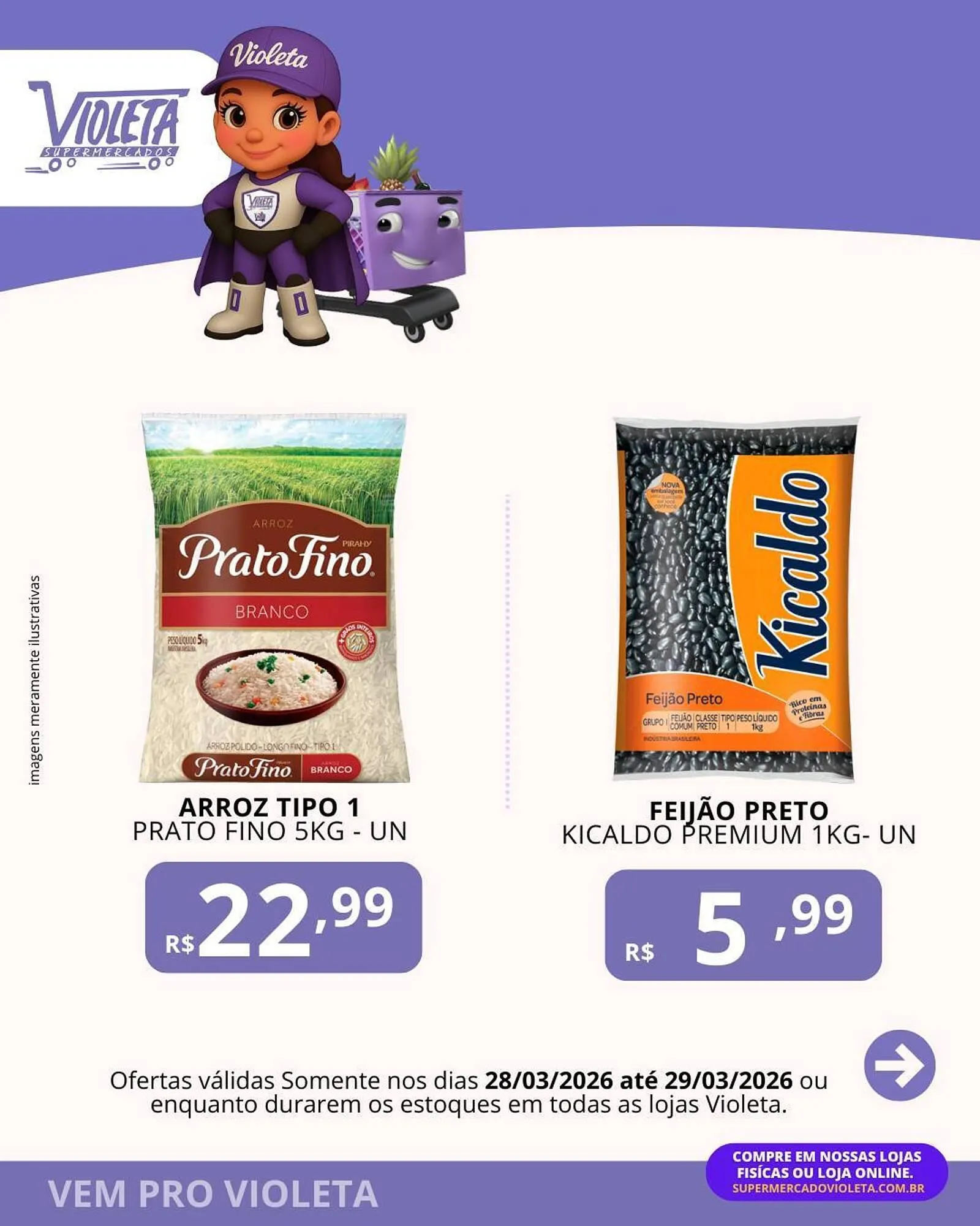 Encarte de Catálogo Violeta Supermercados 27 de março até 29 de março 2026 - Pagina 3