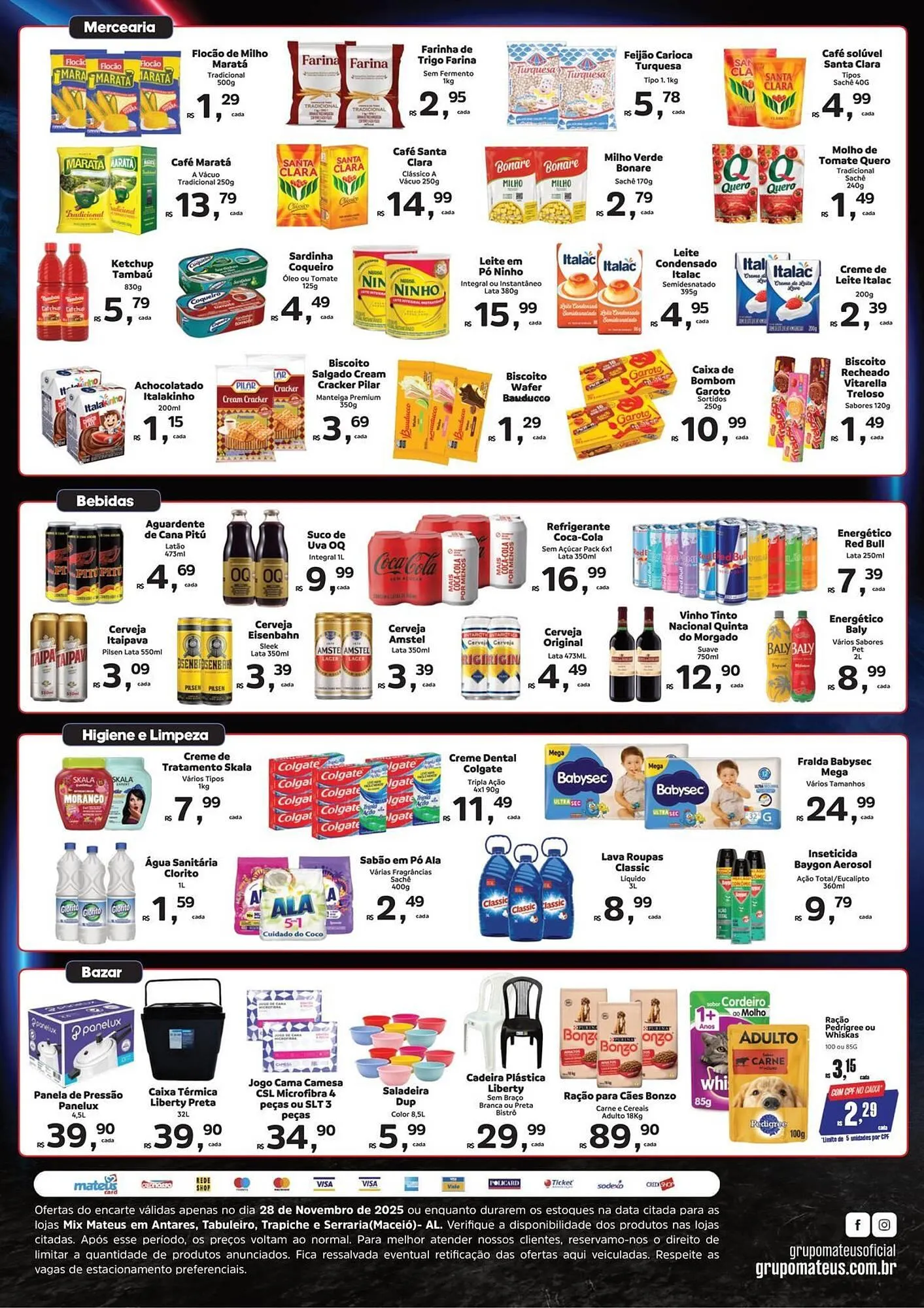 Encarte de Catálogo Supermercados Mateus 28 de novembro até 28 de novembro 2025 - Pagina 2