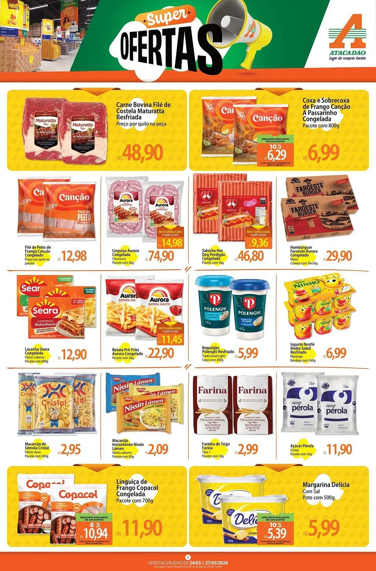 Encarte de Folheto Atacadão 24 de março até 27 de março 2026 - Pagina 2