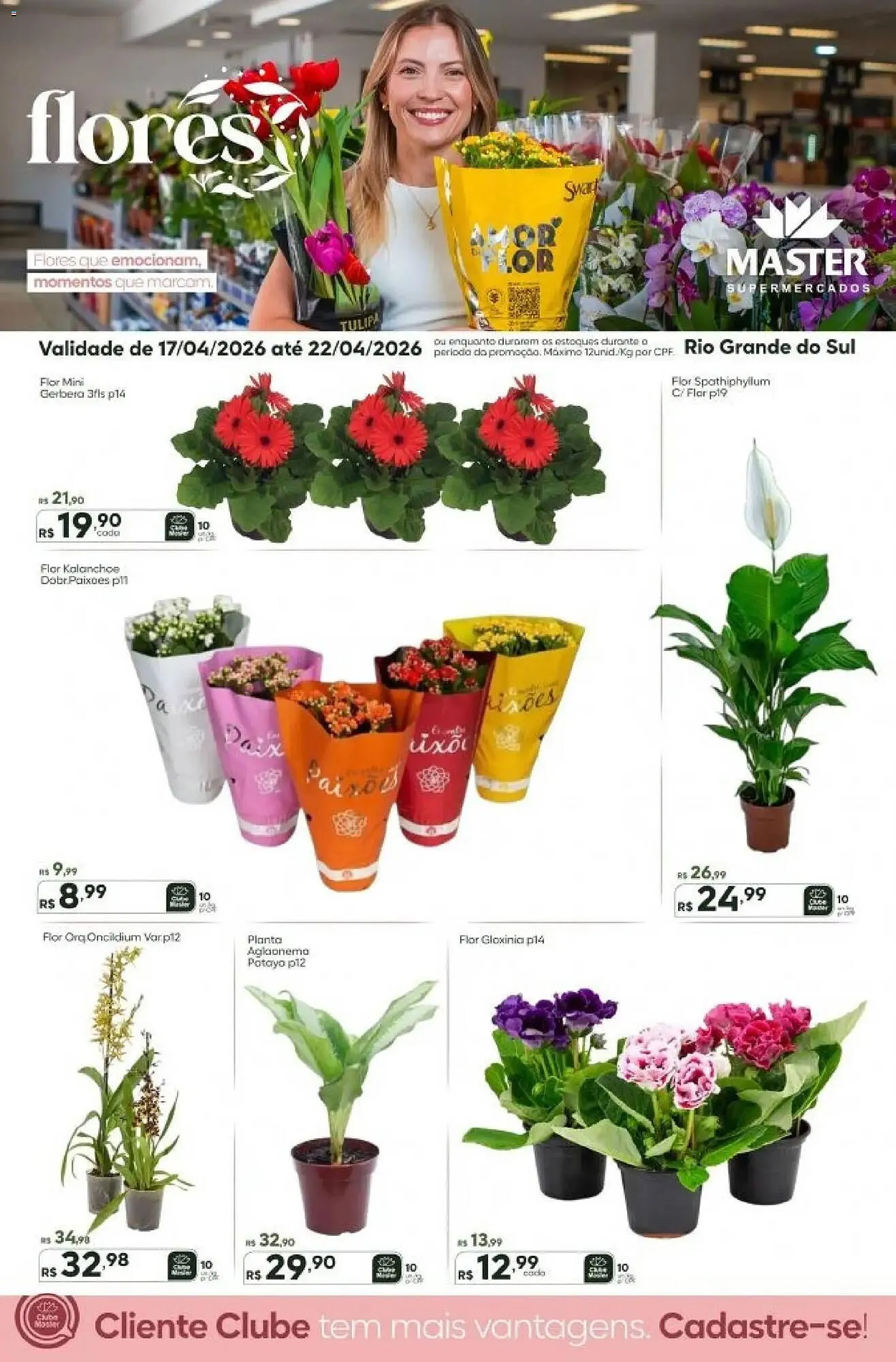 Encarte de Folheto Master Supermercados 17 de abril até 22 de abril 2026 - Pagina 1