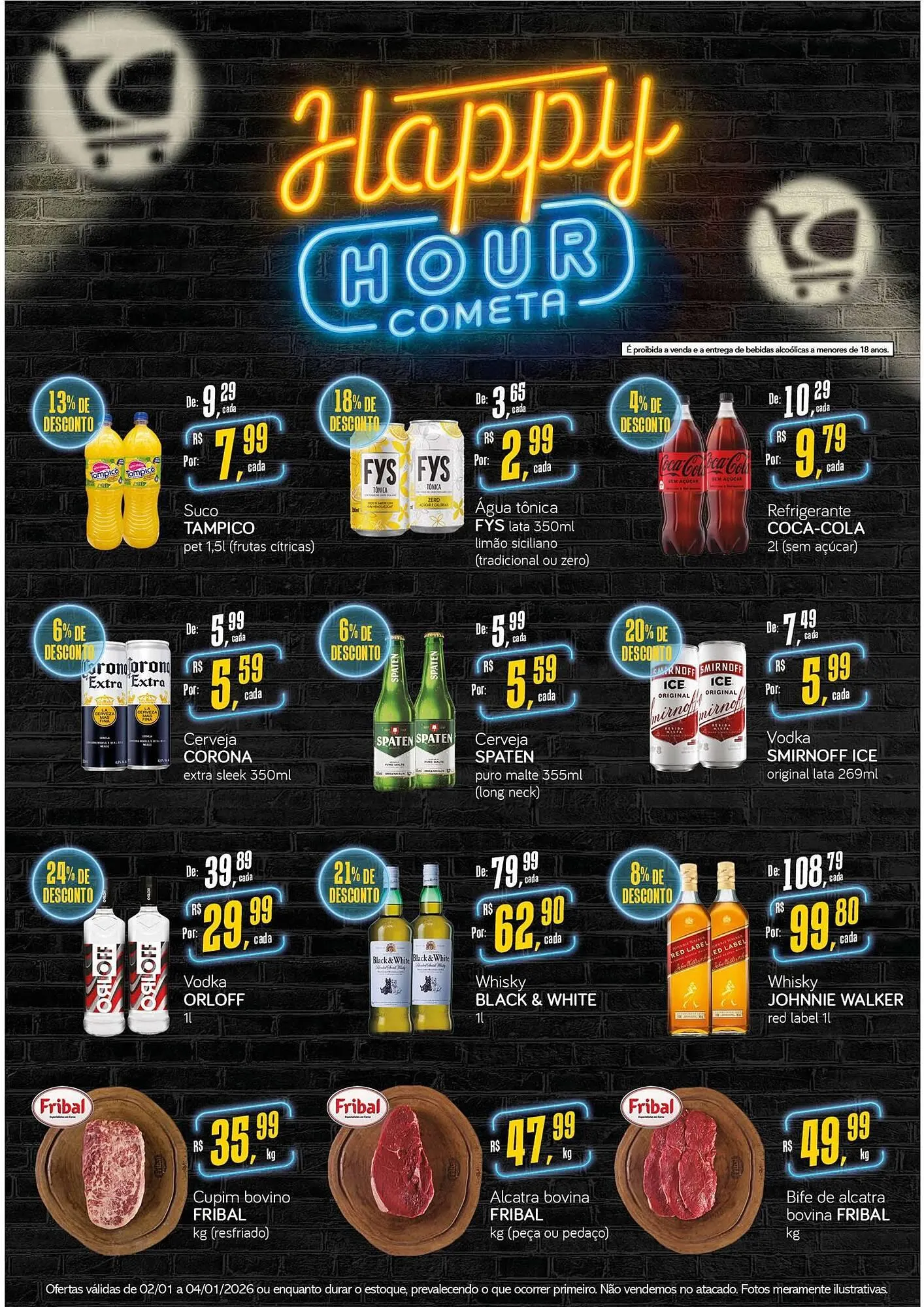 Encarte de Encarte Cometa Supermercados 2 de janeiro até 4 de janeiro 2026 - Pagina 1