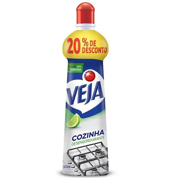 Desengordurante Veja para Cozinha 500ml Limão Squeeze 1 UN