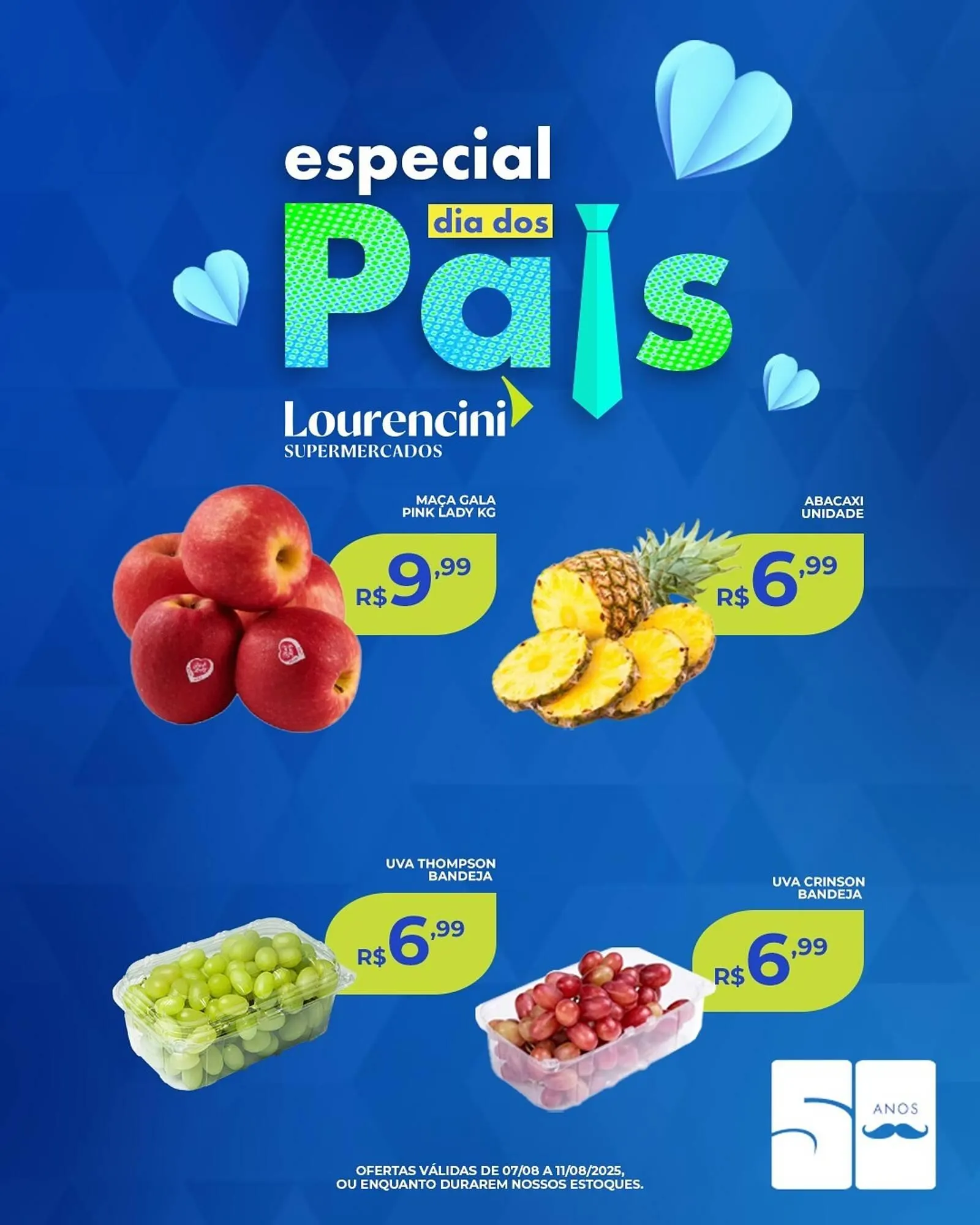 Encarte de Catálogo Lourencini Supermercados 8 de agosto até 11 de agosto 2025 - Pagina 3
