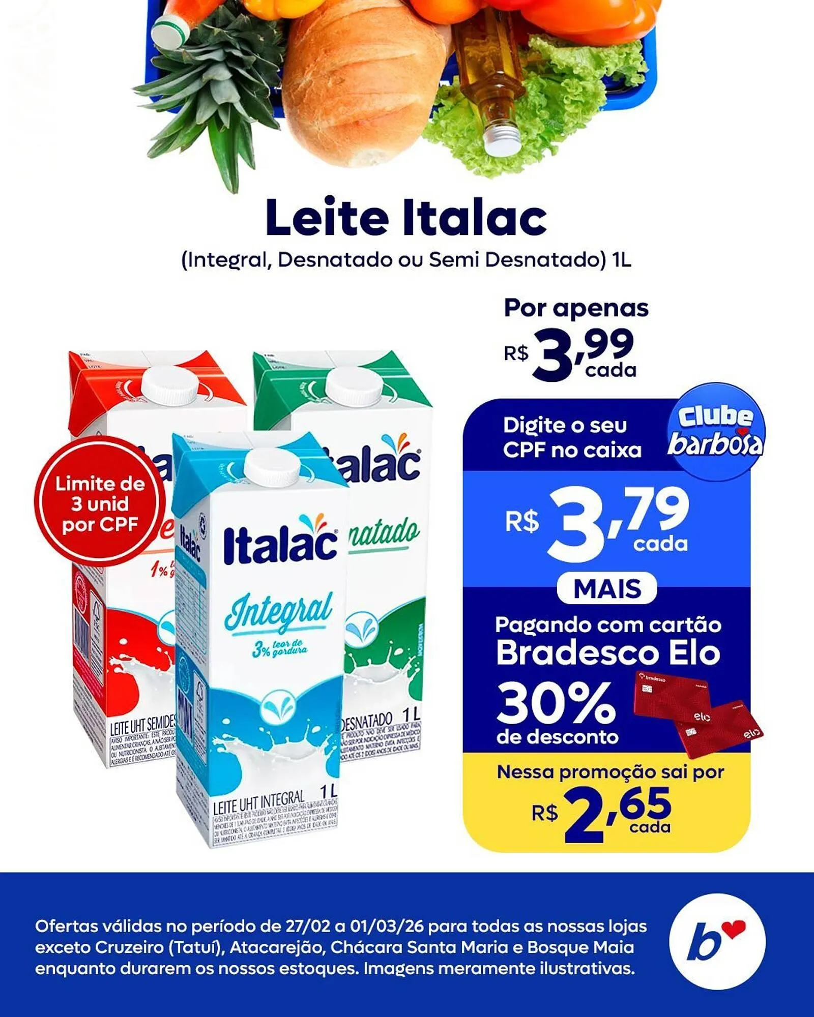 Encarte de Tabloide Barbosa Supermercados 27 de fevereiro até 28 de fevereiro 2026 - Pagina 3