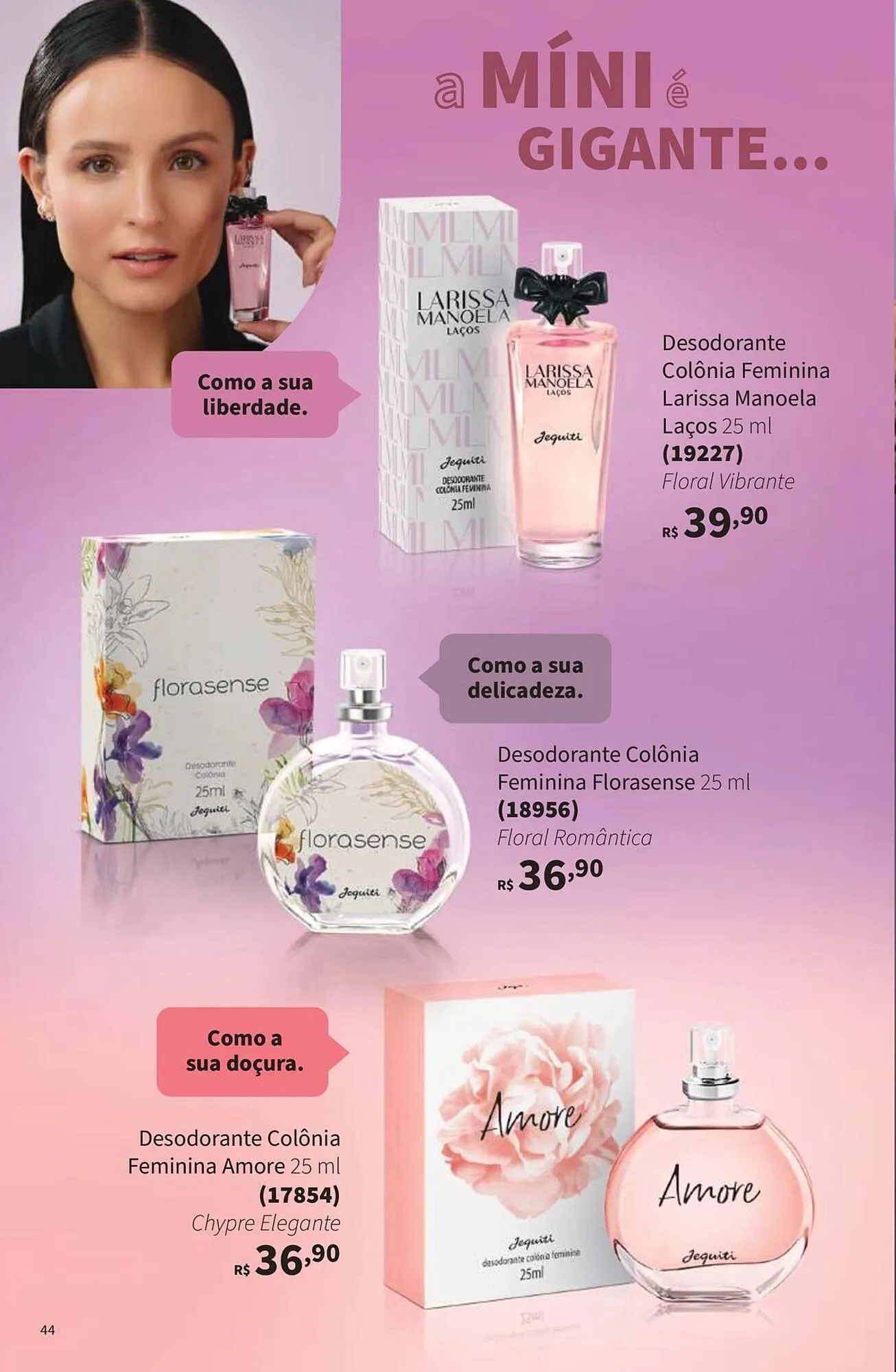 Encarte de Catálogo Jequiti 12 de maio até 31 de maio 2025 - Pagina 44