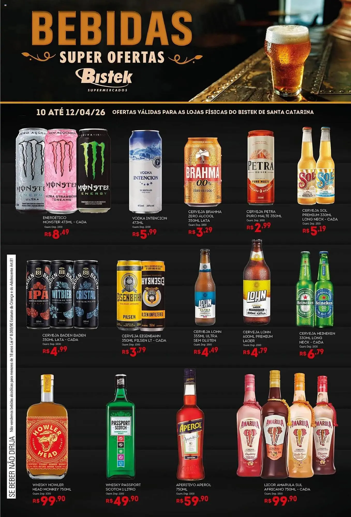Encarte de Encarte Bistek Supermercados 10 de abril até 12 de abril 2026 - Pagina 1