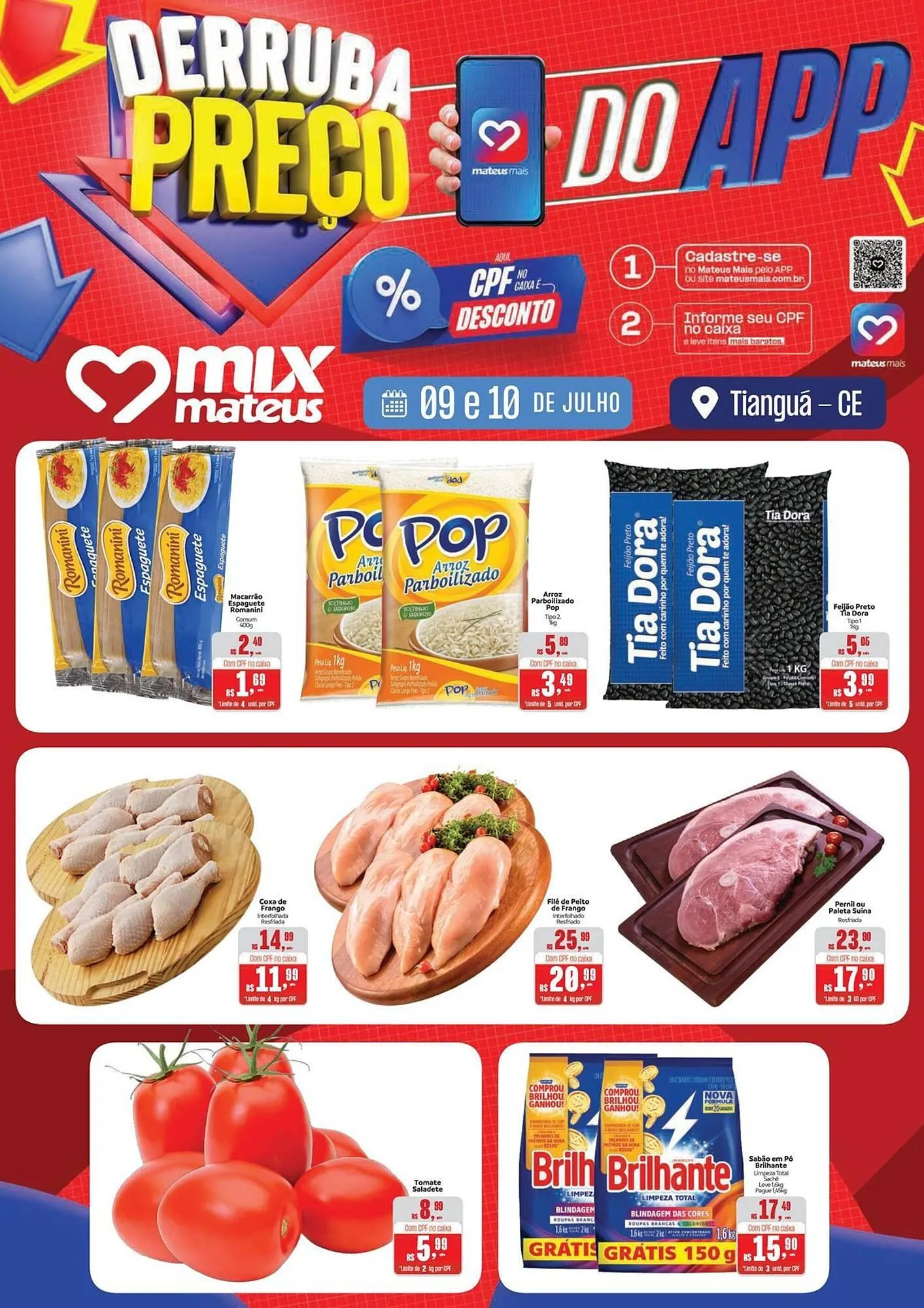 Encarte de Catálogo Supermercados Mateus 9 de julho até 10 de julho 2025 - Pagina 1