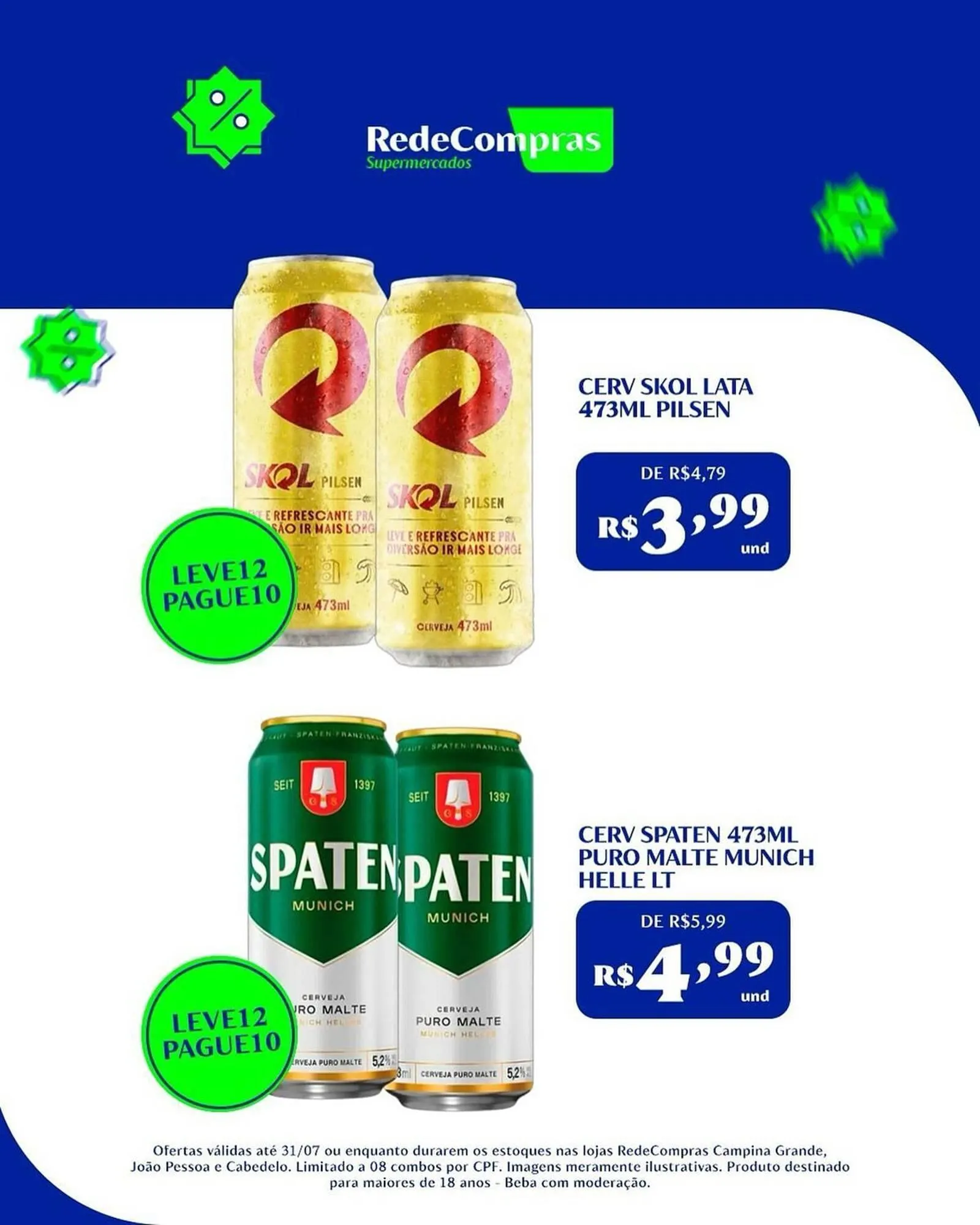 Encarte de Catálogo Rede Compras 23 de julho até 31 de julho 2025 - Pagina 1