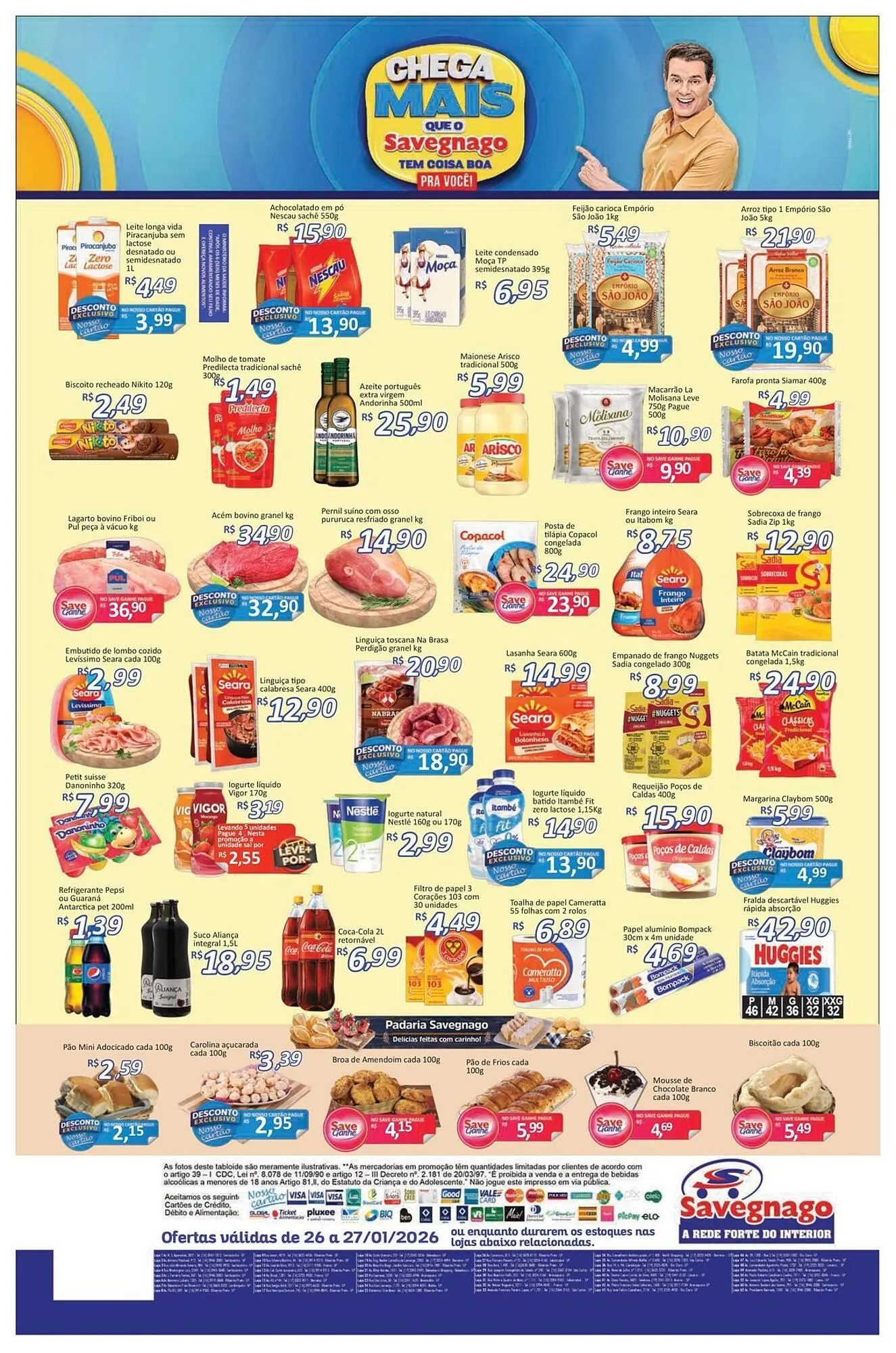 Encarte de Catálogo Supermercados Savegnago 26 de janeiro até 27 de janeiro 2026 - Pagina 2