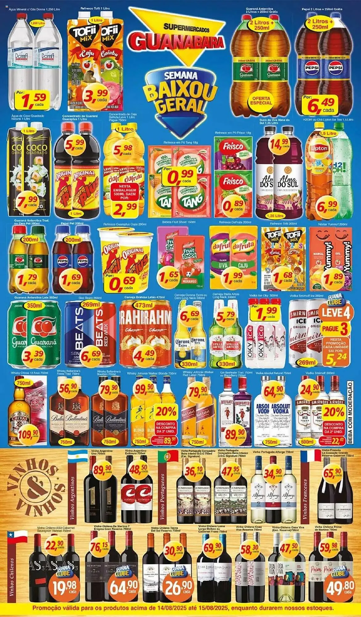 Encarte de Catálogo Supermercados Guanabara 14 de agosto até 15 de agosto 2025 - Pagina 4