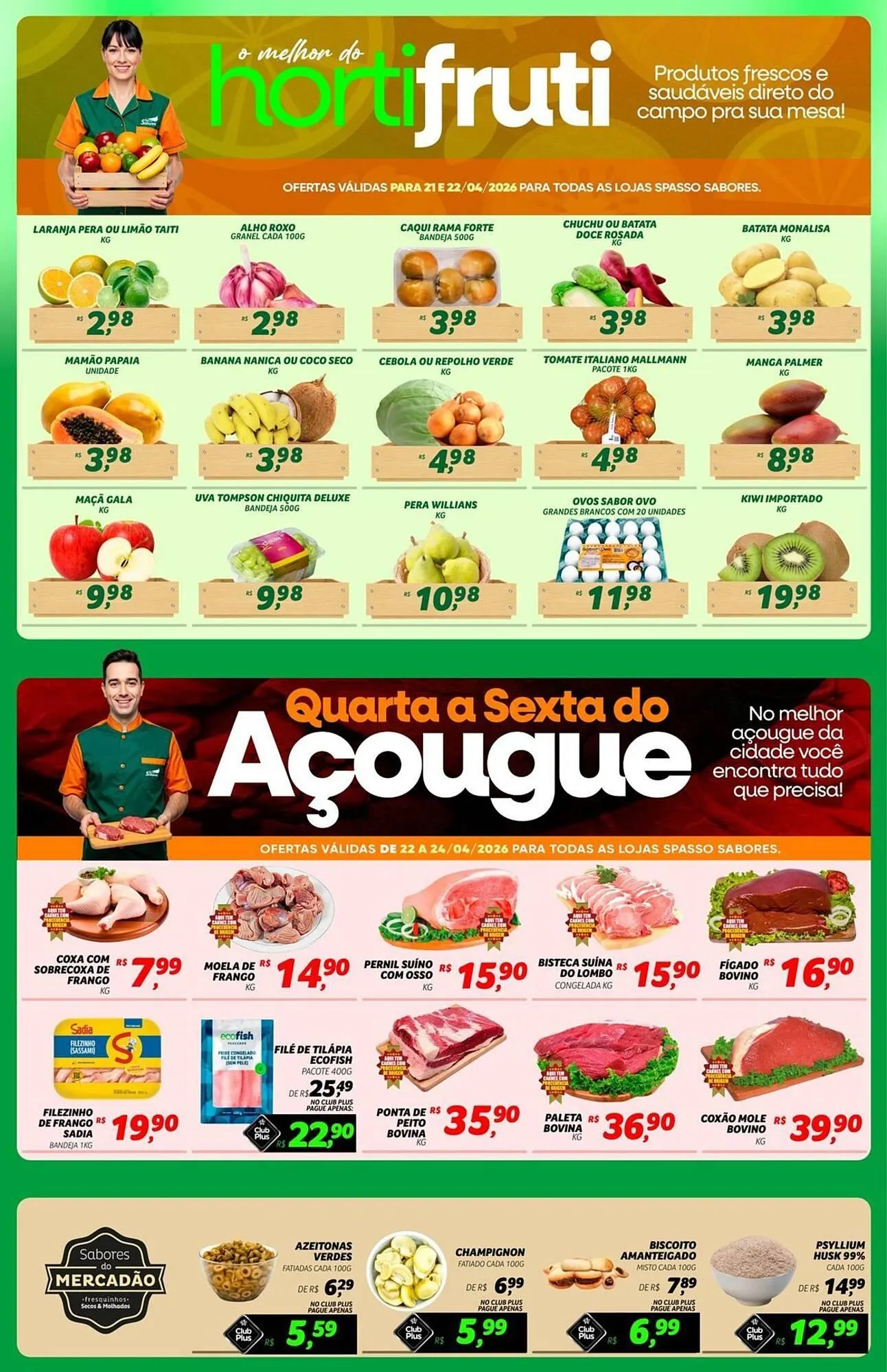 Encarte de Folheto Spasso Sabores 21 de abril até 25 de abril 2026 - Pagina 4