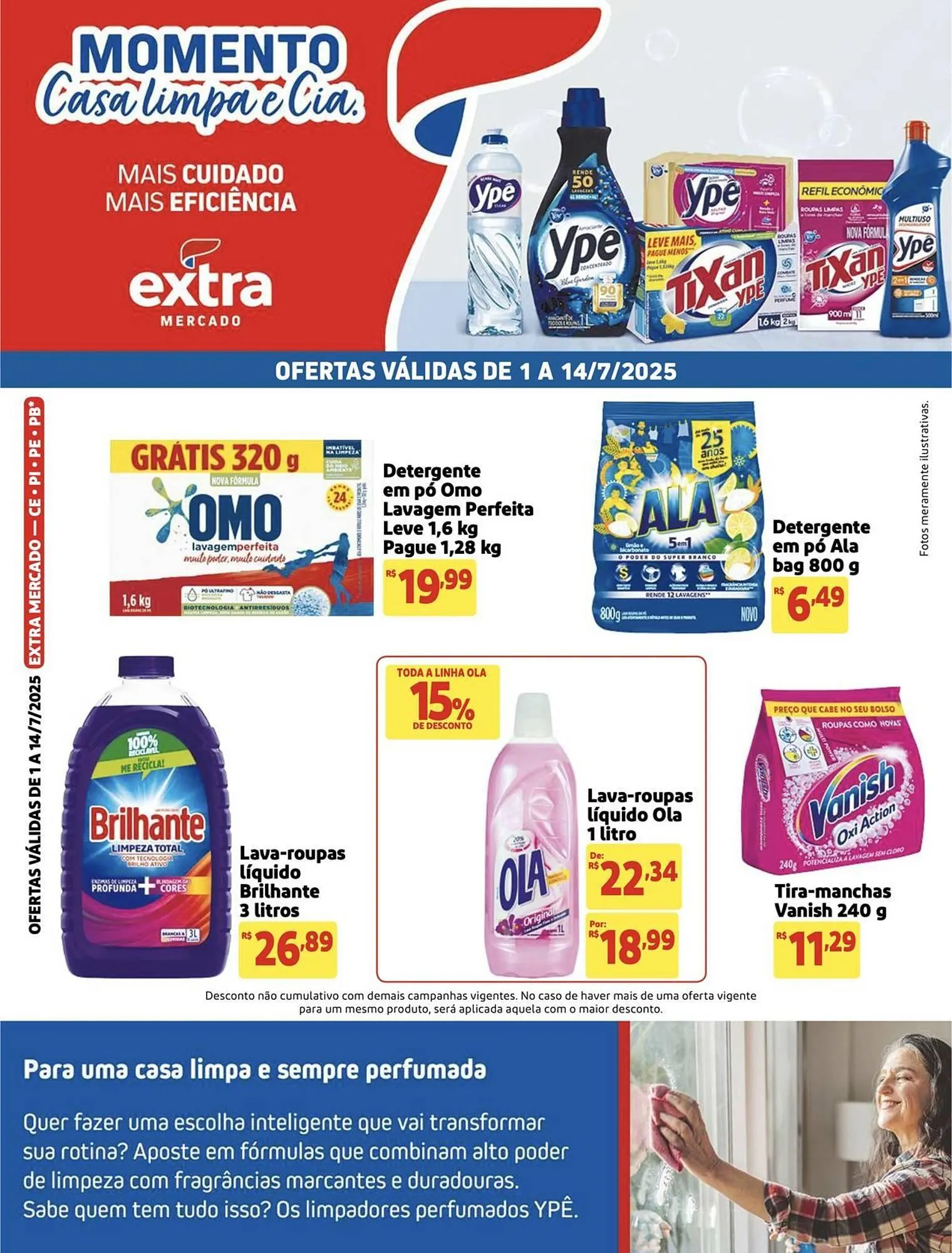 Encarte de Catálogo Mercado Extra 1 de julho até 14 de julho 2025 - Pagina 1