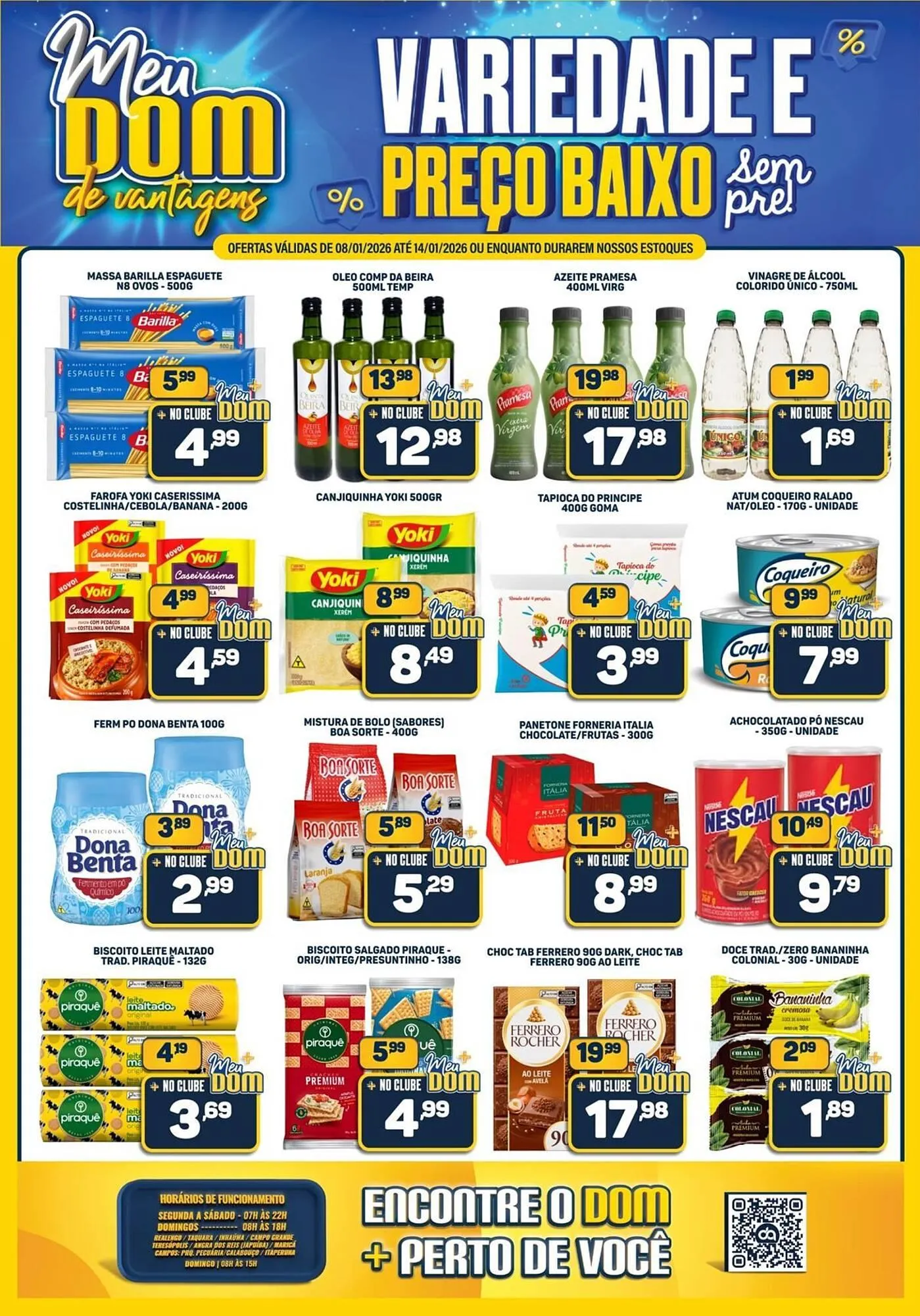 Encarte de Encarte Dom Atacadista 8 de janeiro até 14 de janeiro 2026 - Pagina 1