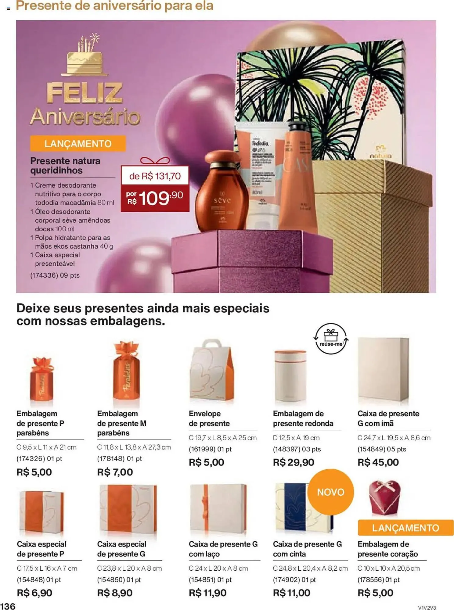 Encarte de Catálogo Natura 8 de julho até 5 de agosto 2025 - Pagina 136