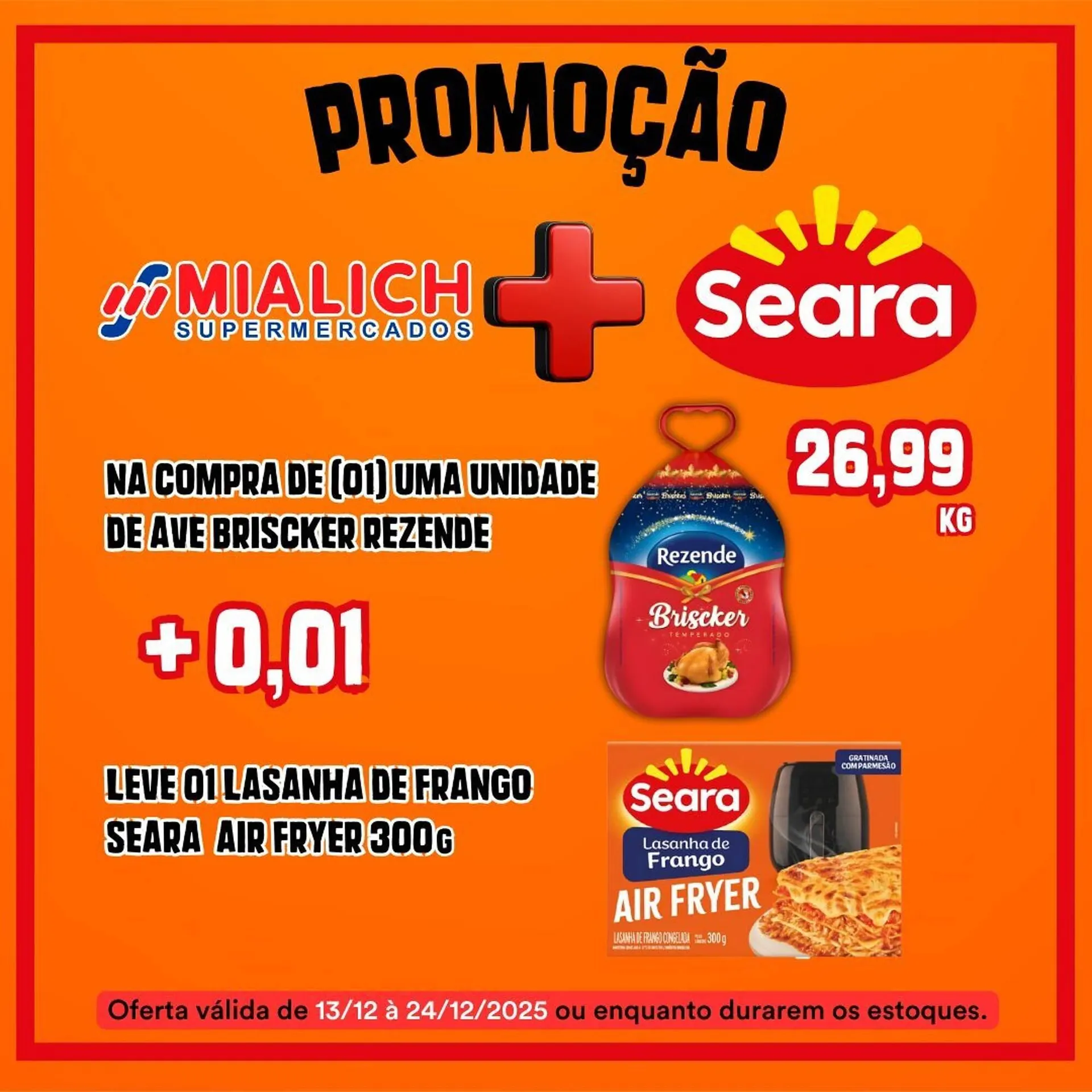Encarte de Catálogo Mialich Supermercados 17 de dezembro até 24 de dezembro 2025 - Pagina 1
