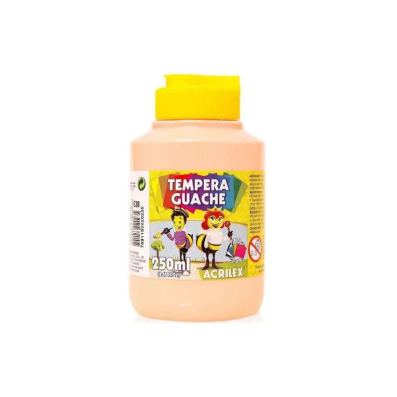 Tempera Guache 250ml Amarelo Pêssego - Acrilex