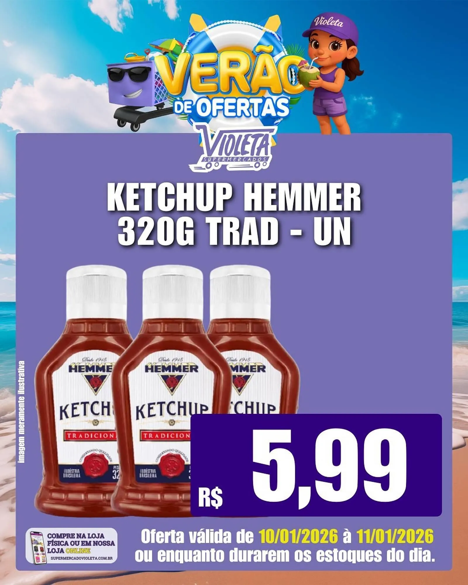 Encarte de Catálogo Violeta Supermercados 10 de janeiro até 11 de janeiro 2026 - Pagina 2