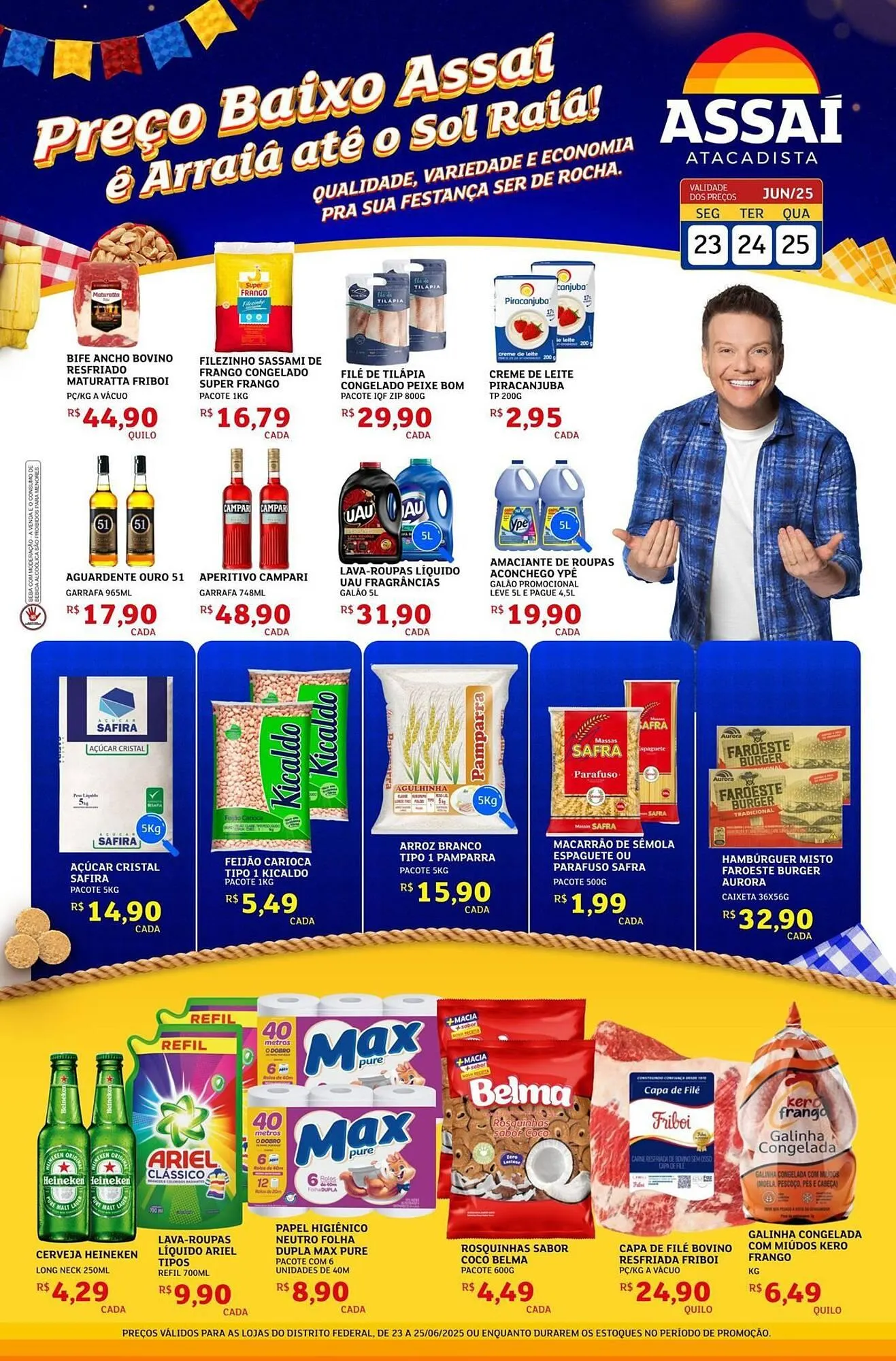 Encarte de Catálogo Assaí Atacadista 23 de junho até 25 de junho 2025 - Pagina 1
