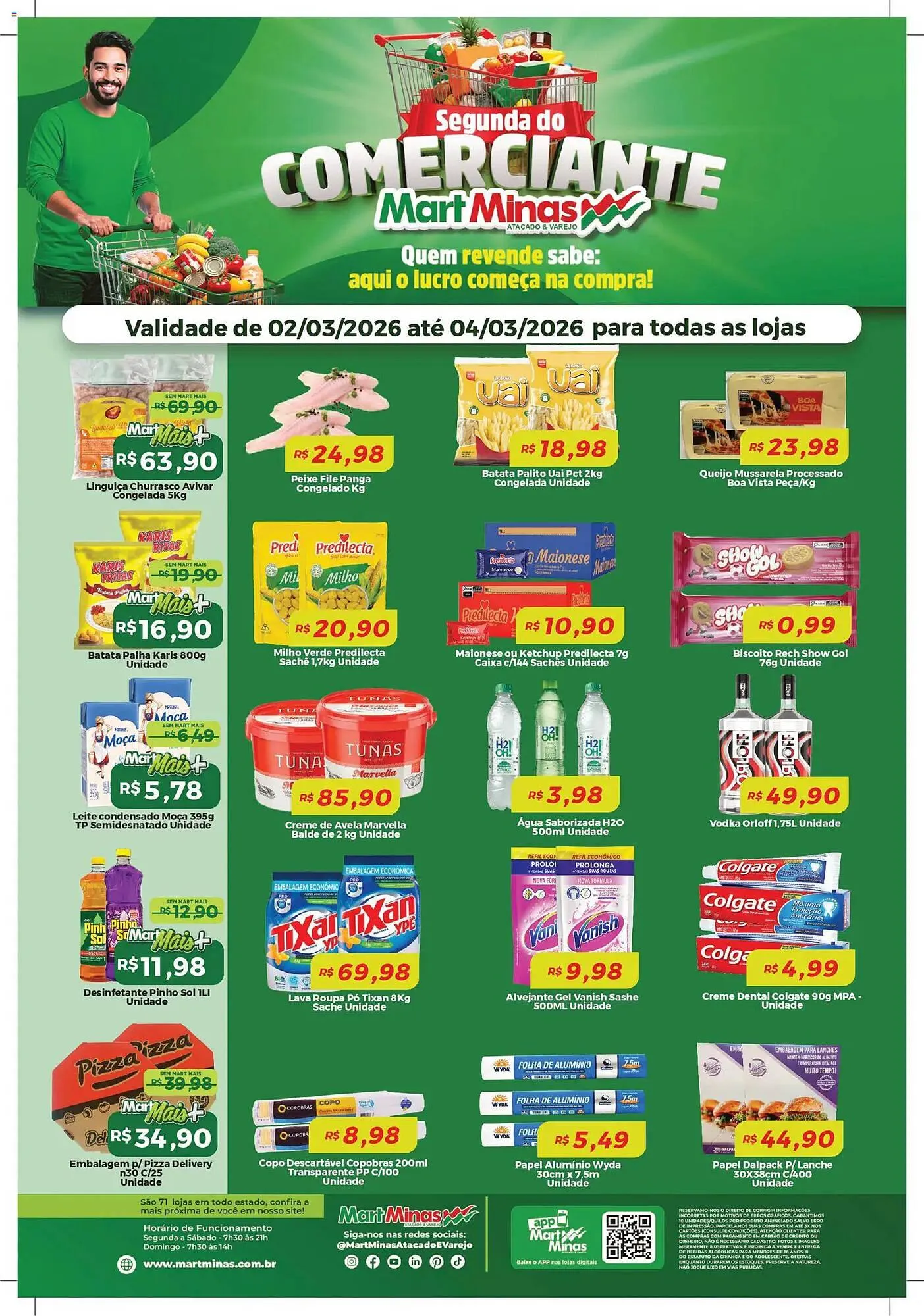 Encarte de Folheto Mart Minas 3 de março até 4 de março 2026 - Pagina 1