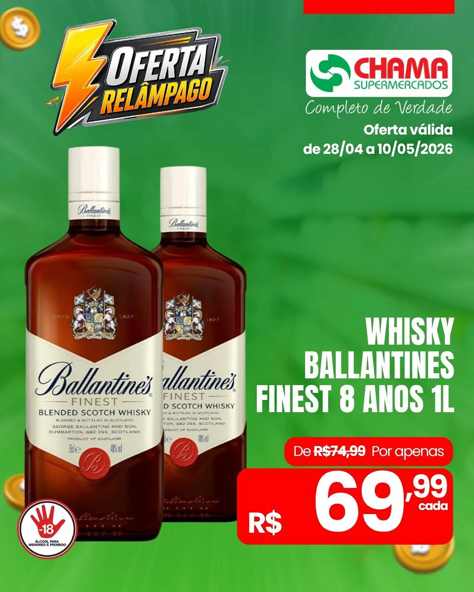 Encarte de Catálogo Chama Supermercados 29 de abril até 10 de maio 2026 - Pagina 1