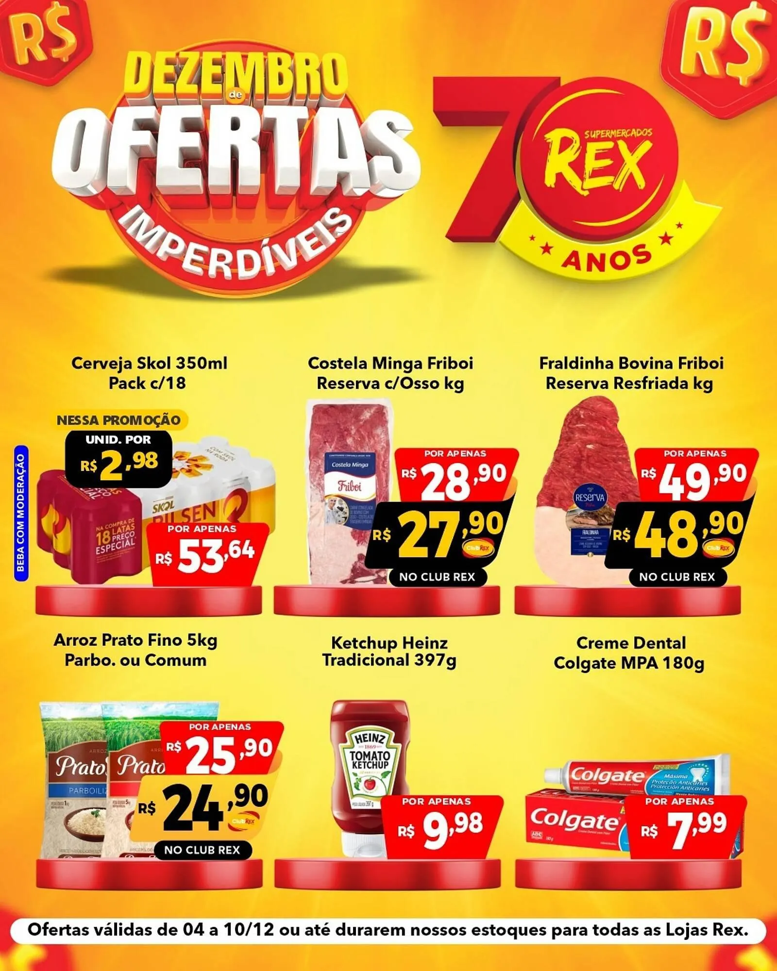 Encarte de Catálogo Supermercados Rex 4 de dezembro até 10 de dezembro 2025 - Pagina 1