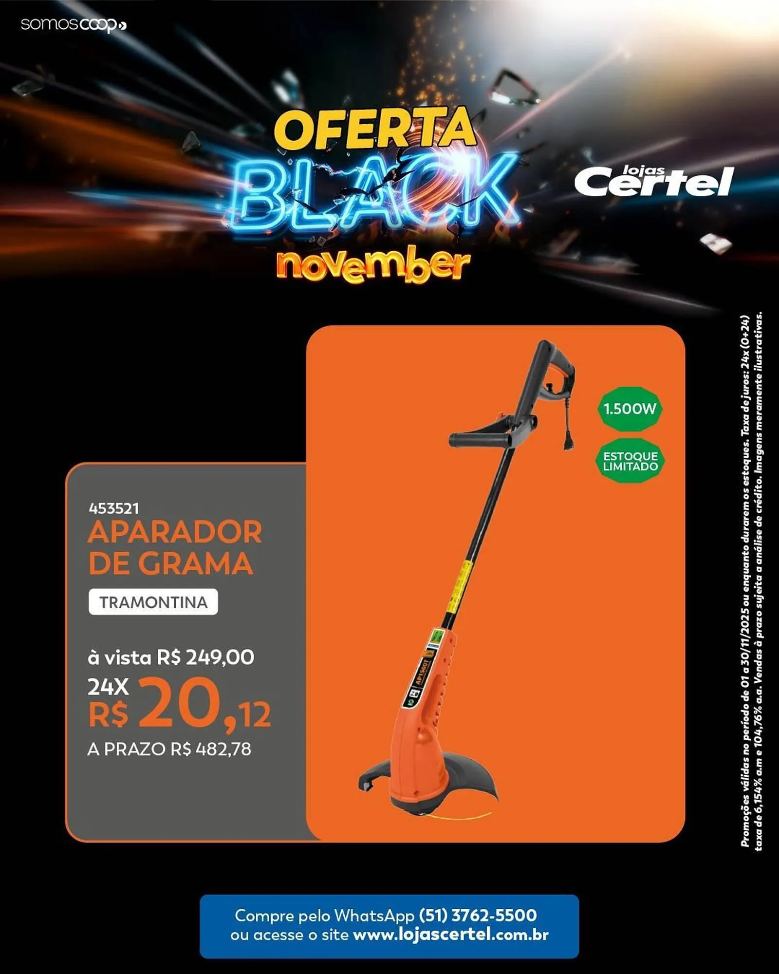 Encarte de Folheto Lojas Certel 6 de novembro até 30 de novembro 2025 - Pagina 2