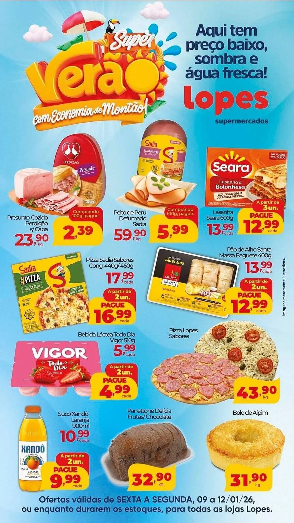 Encarte de Folheto Lopes Supermercados 12 de janeiro até 12 de janeiro 2026 - Pagina 1