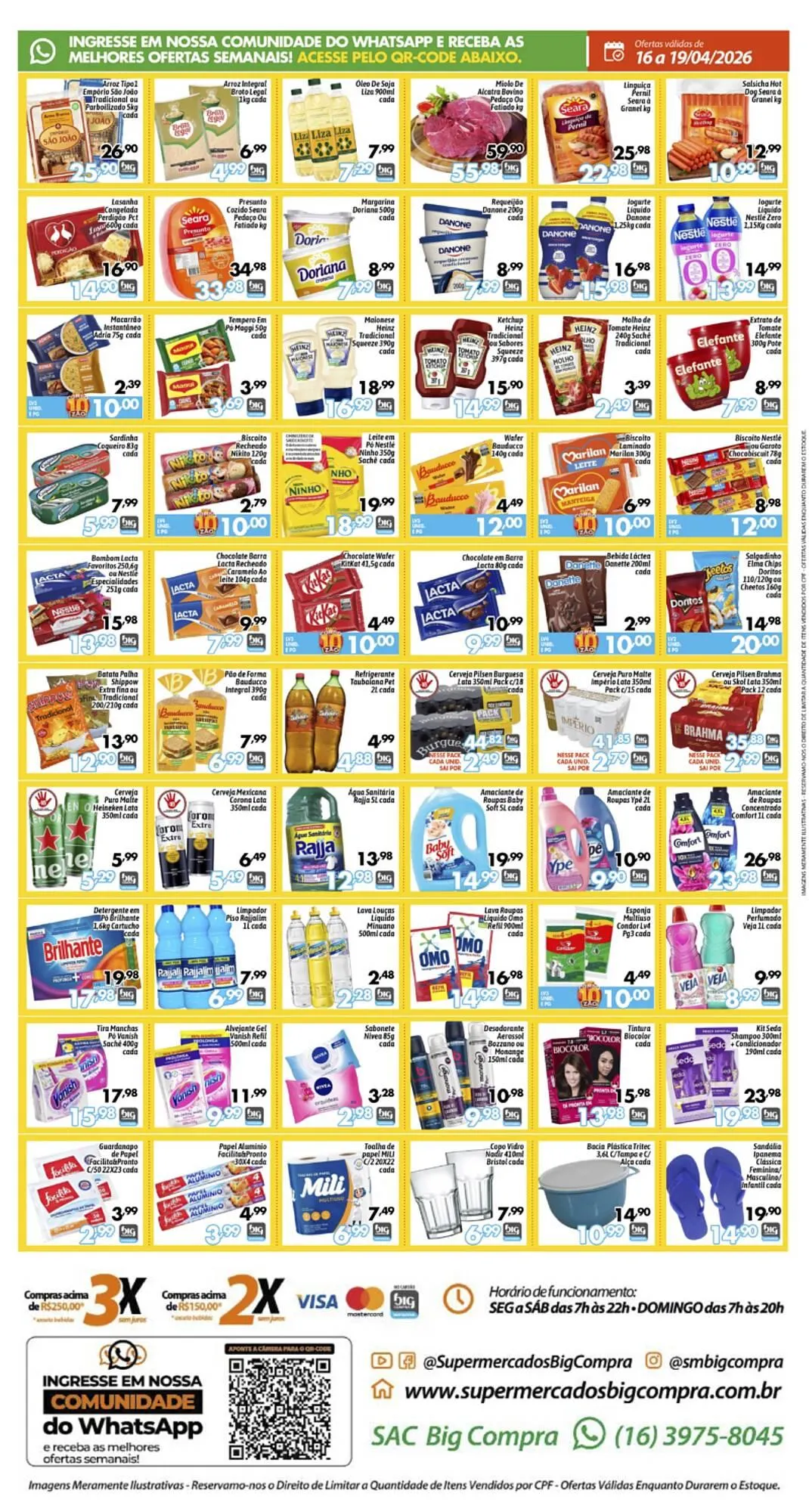 Encarte de Catálogo Supermercados Big Compra 16 de abril até 19 de abril 2026 - Pagina 2