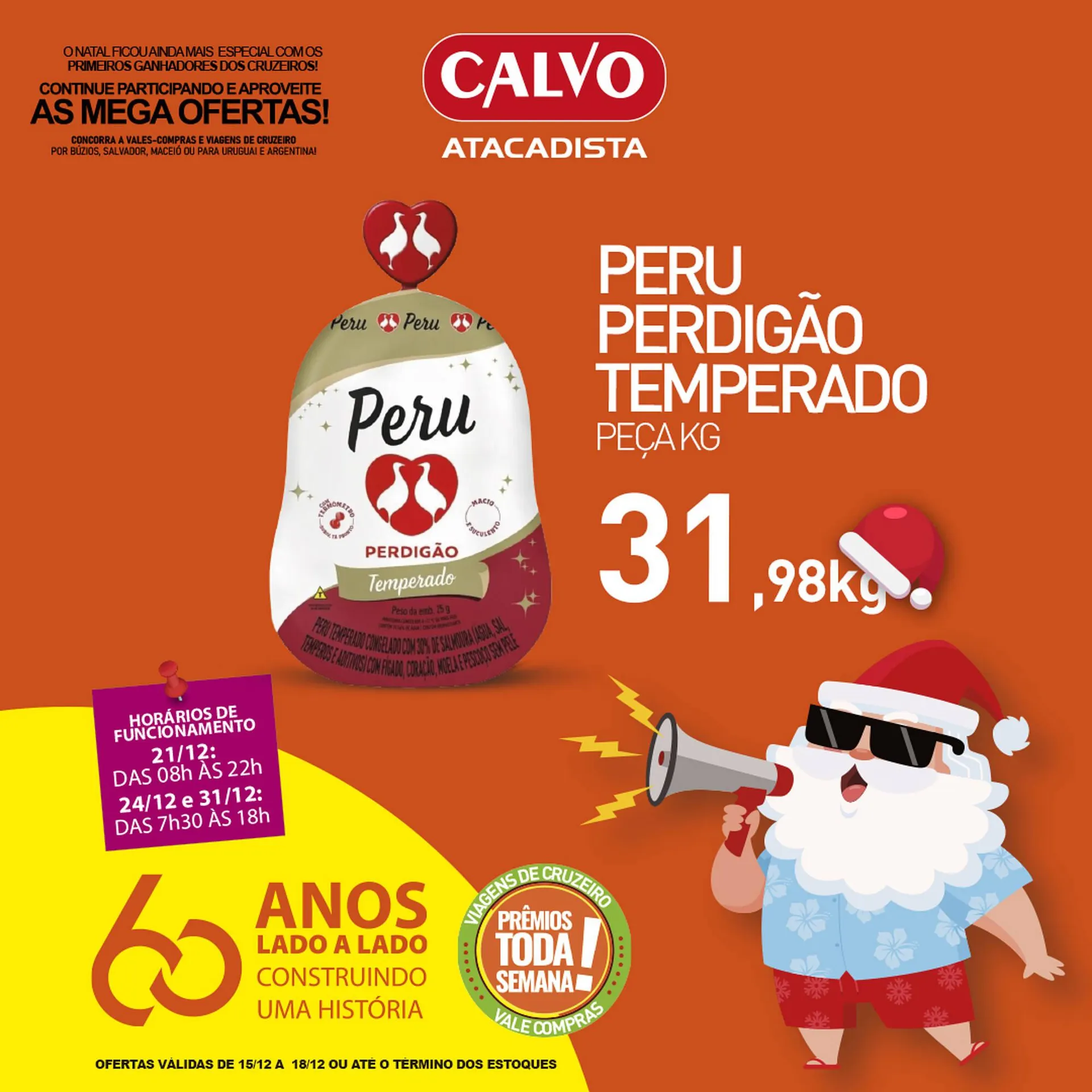 Encarte de Folheto Calvo Atacadista 15 de dezembro até 18 de dezembro 2025 - Pagina 1