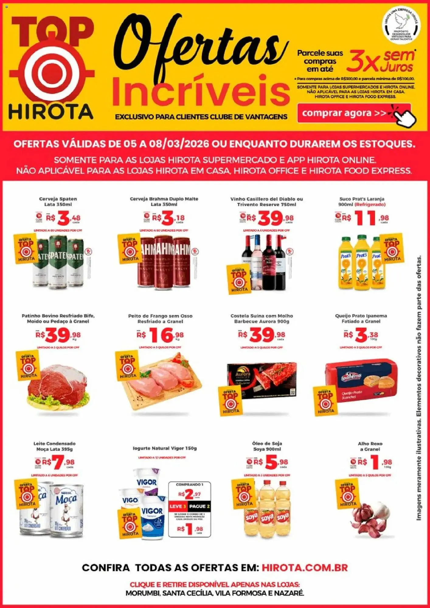 Encarte de Catálogo Hirota Food Supermercado 5 de março até 8 de março 2026 - Pagina 1