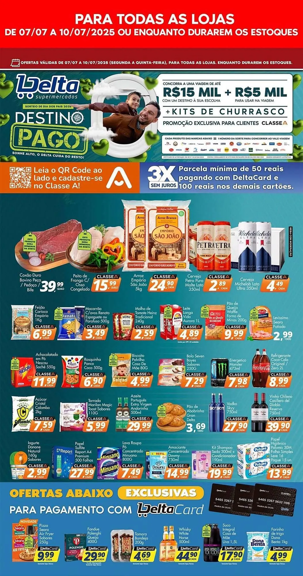 Encarte de Catálogo Delta Supermercados 7 de julho até 10 de julho 2025 - Pagina 1