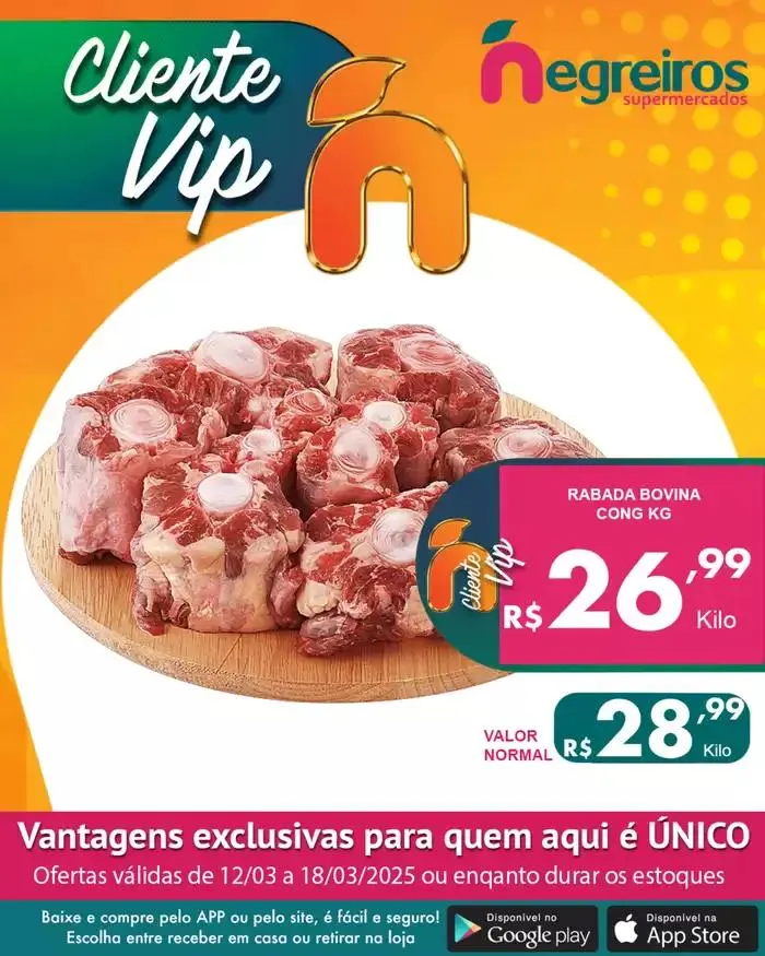 Encarte de Encarte Negreiros Supermercados 12 de março até 18 de março 2025 - Pagina 1