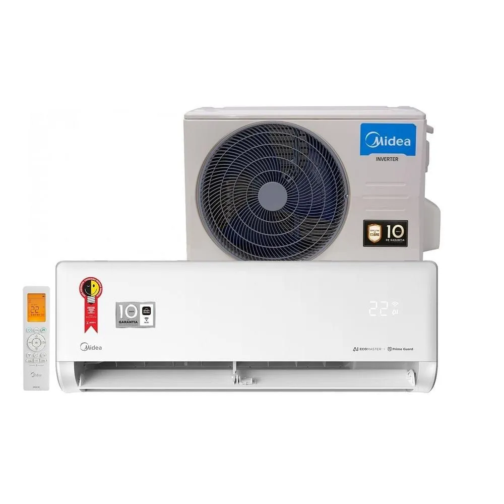 Ar Condicionado Split Hi Wall Inverter Midea AI Ecomaster 18000 BTU/h Frio 42EZVCA18M5 – 220 Volts