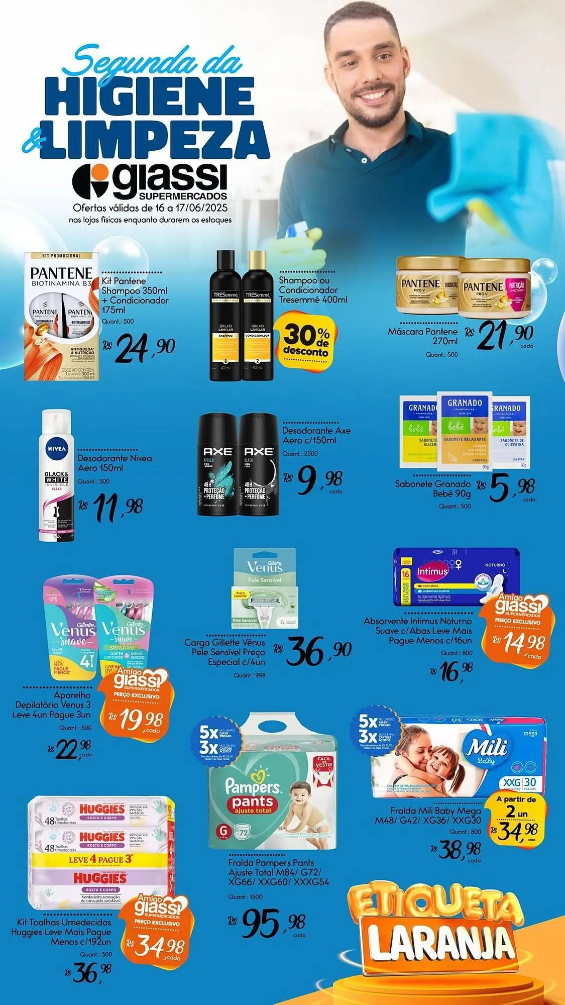 Encarte de Catálogo Giassi Supermercados 16 de junho até 17 de junho 2025 - Pagina 1