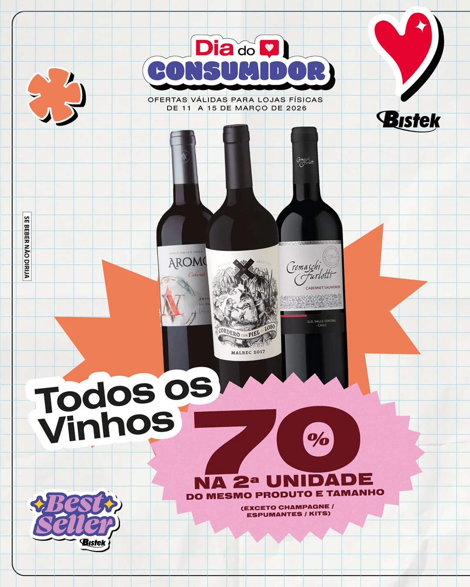 Encarte de Encarte Bistek Supermercados 11 de março até 15 de março 2026 - Pagina 2