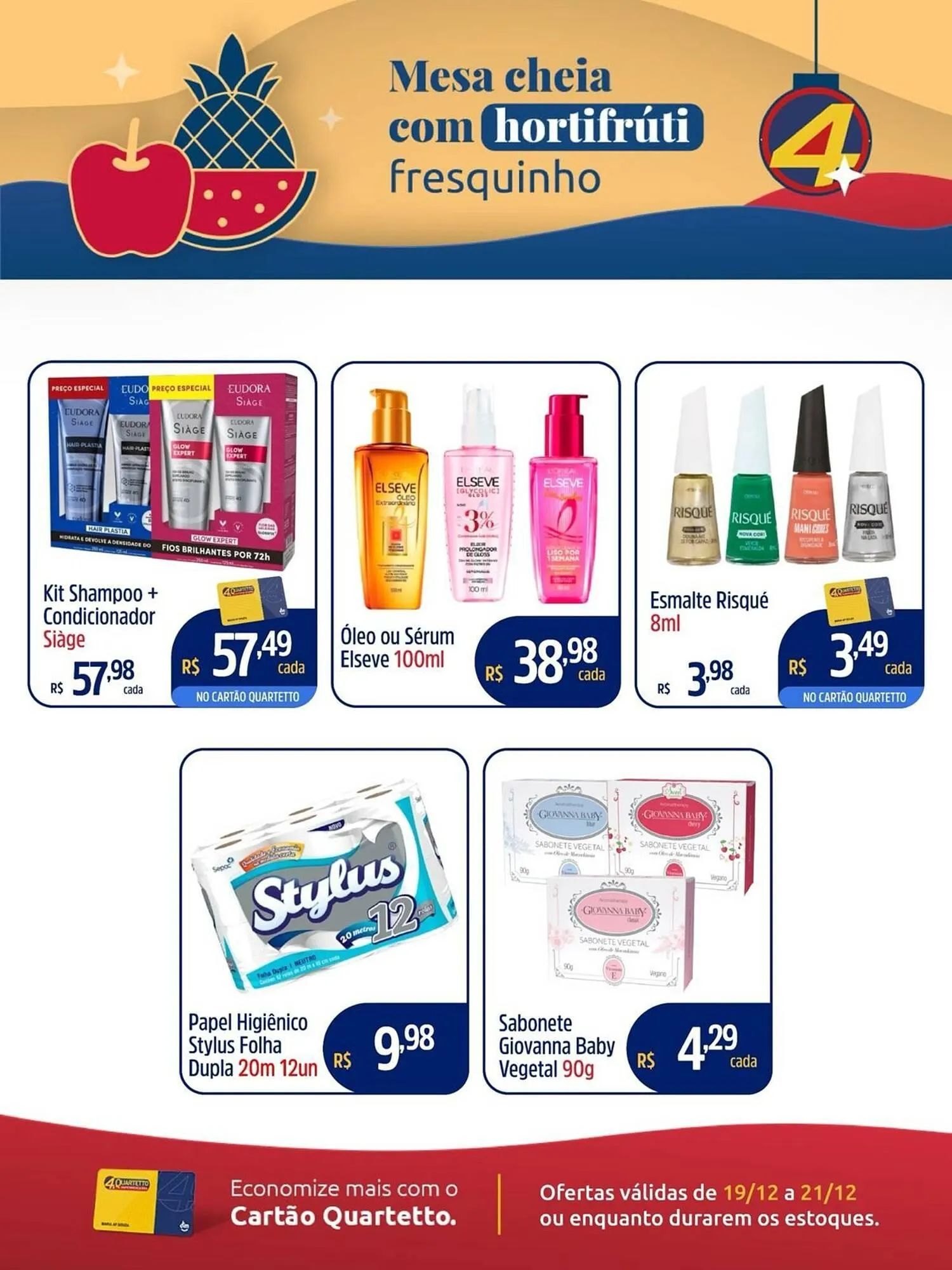 Encarte de Catálogo Quartetto Supermercados 19 de dezembro até 21 de dezembro 2025 - Pagina 4