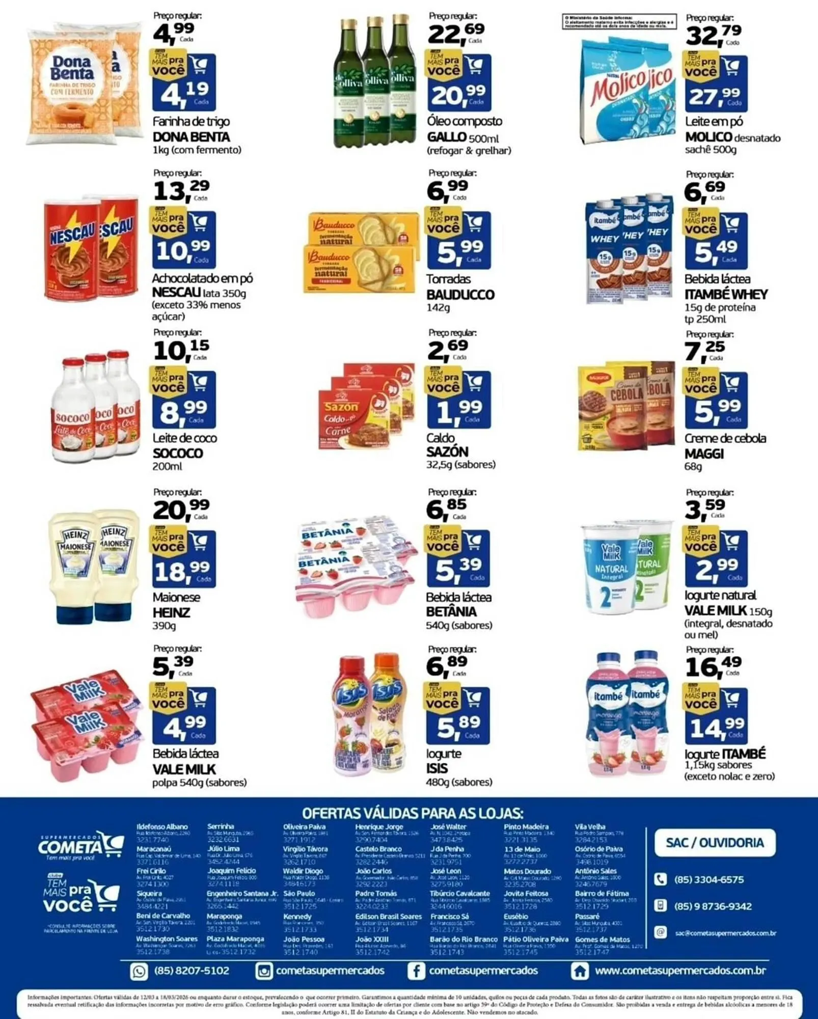 Encarte de Encarte Cometa Supermercados 12 de março até 18 de março 2026 - Pagina 2