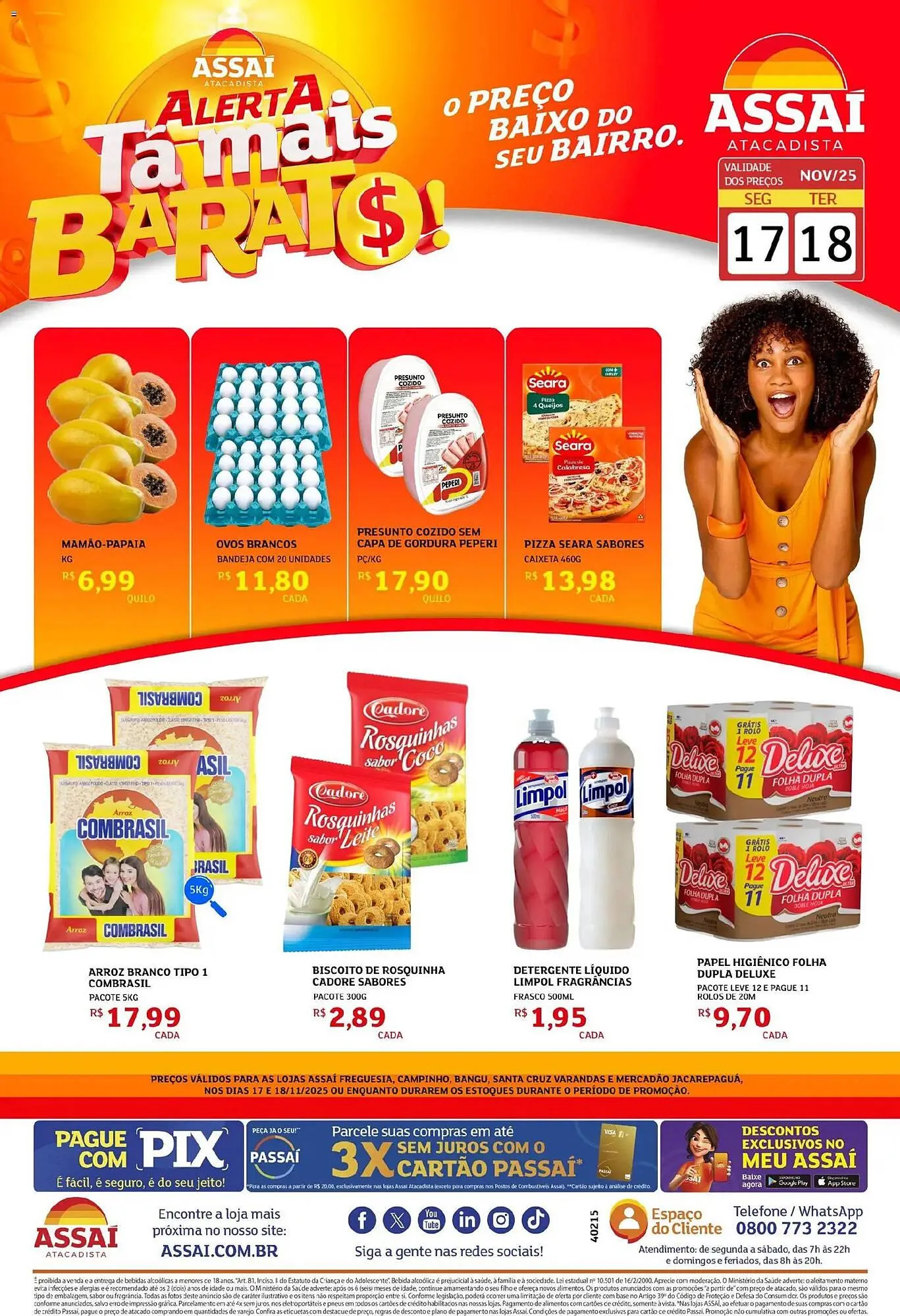 Encarte de Encarte Assaí Atacadista 17 de novembro até 18 de novembro 2025 - Pagina 1