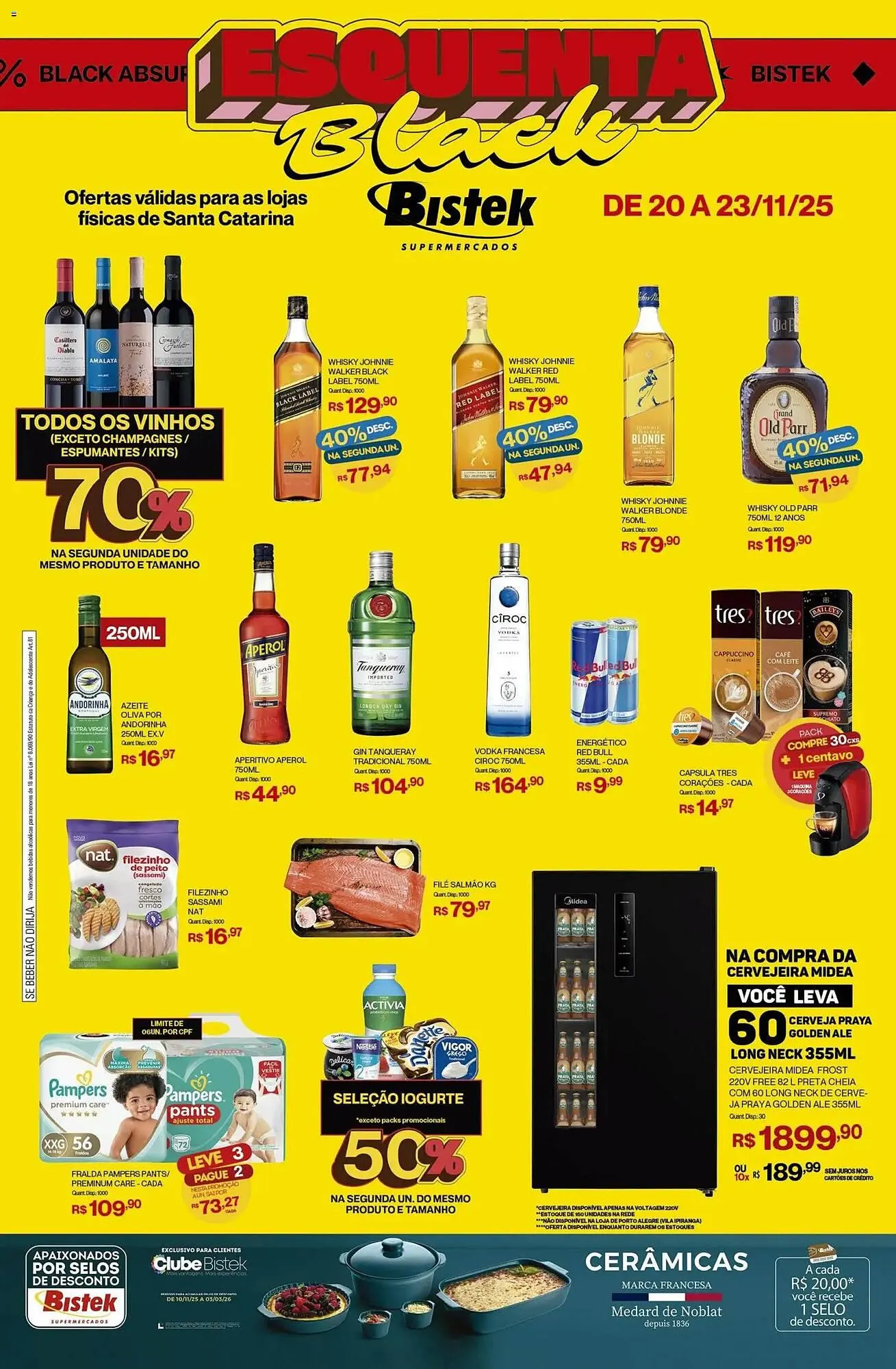 Encarte de Encarte Bistek Supermercados 20 de novembro até 23 de novembro 2025 - Pagina 1