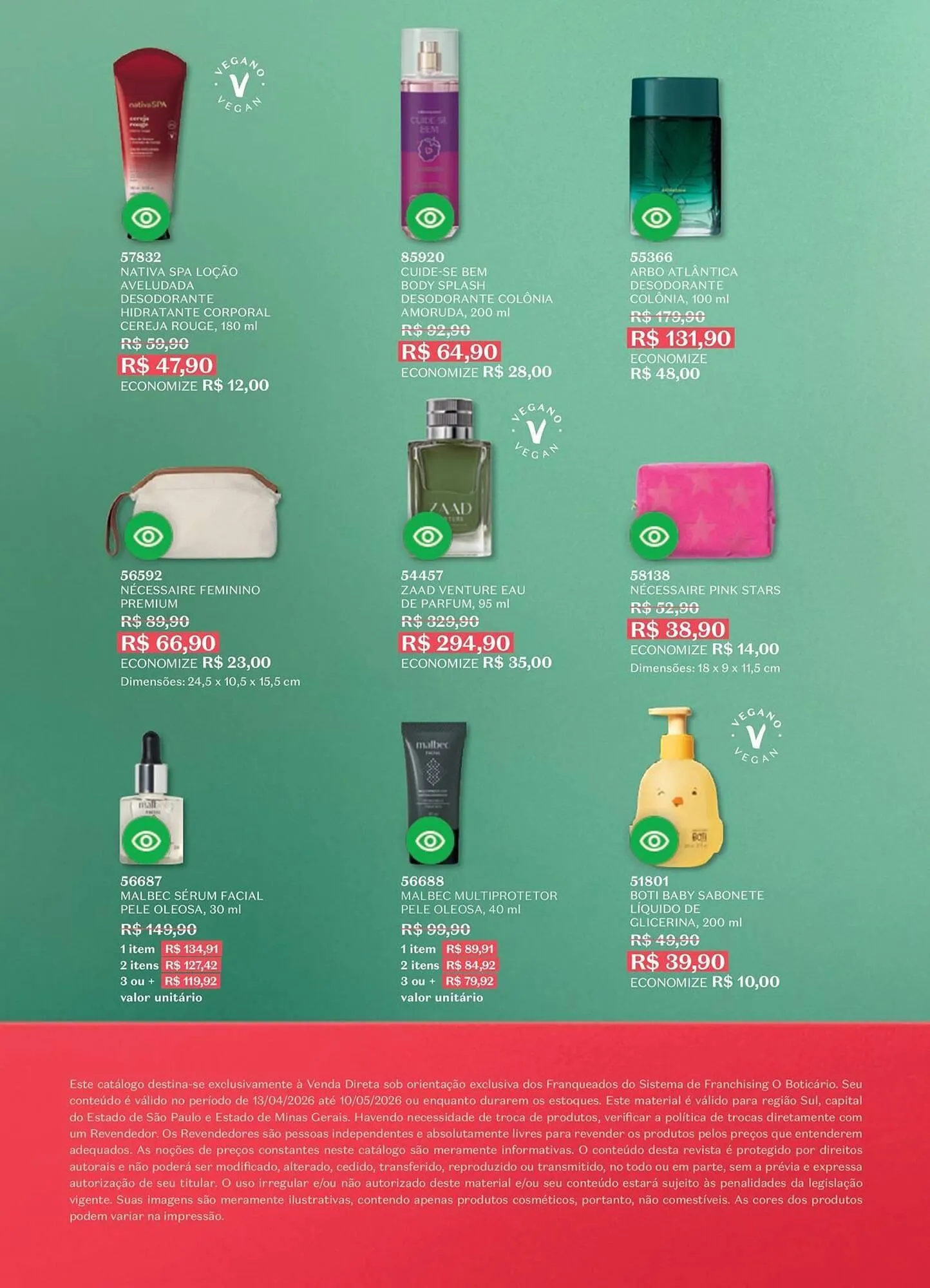 Encarte de Catálogo O Boticário 13 de abril até 10 de maio 2026 - Pagina 214