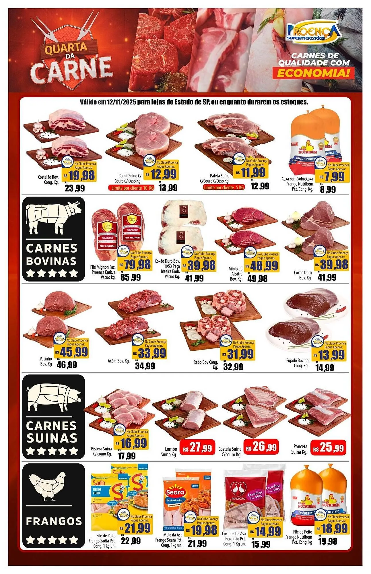 Encarte de Catálogo Proença Supermercados 12 de novembro até 12 de novembro 2025 - Pagina 1